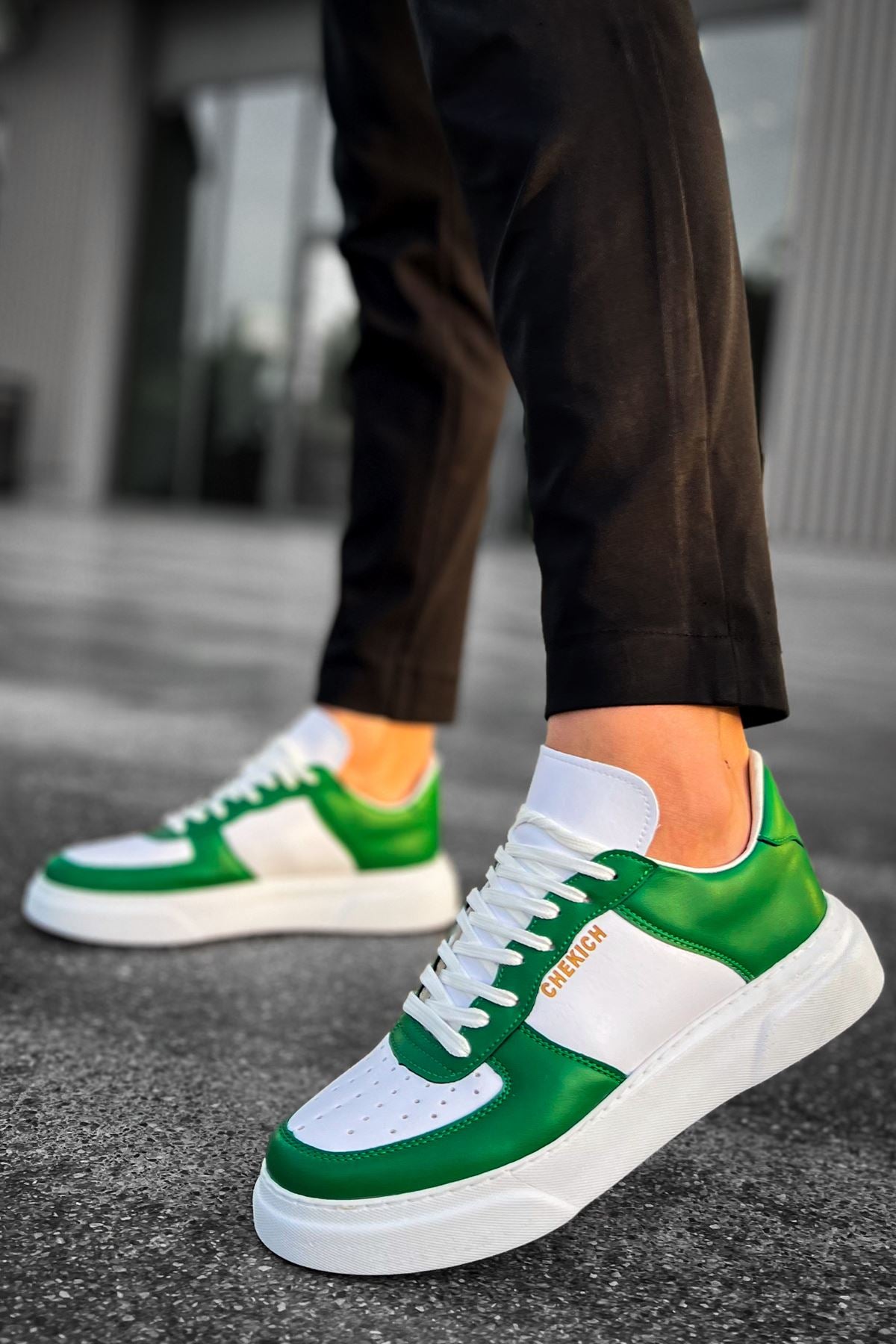 CH087 - FBT Kenton Men Sneaker Green / White
