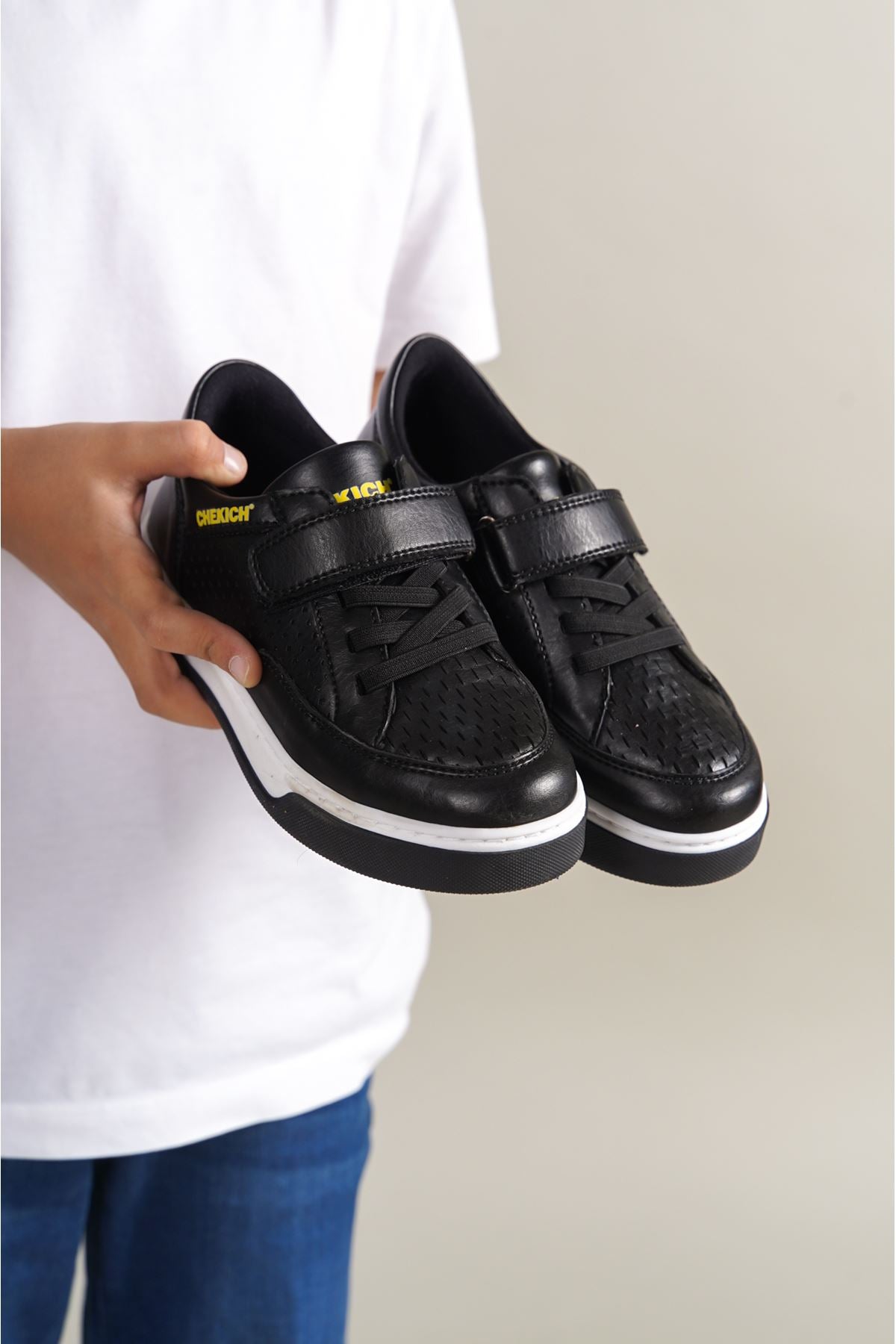 1017 David-R Kids Shoes Black