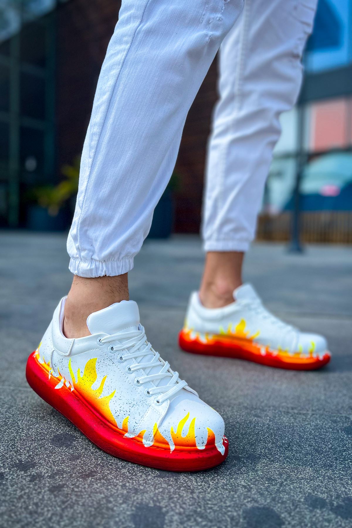 CH254 - CBT Pittura Men's Sneakers 535 Red ALEV