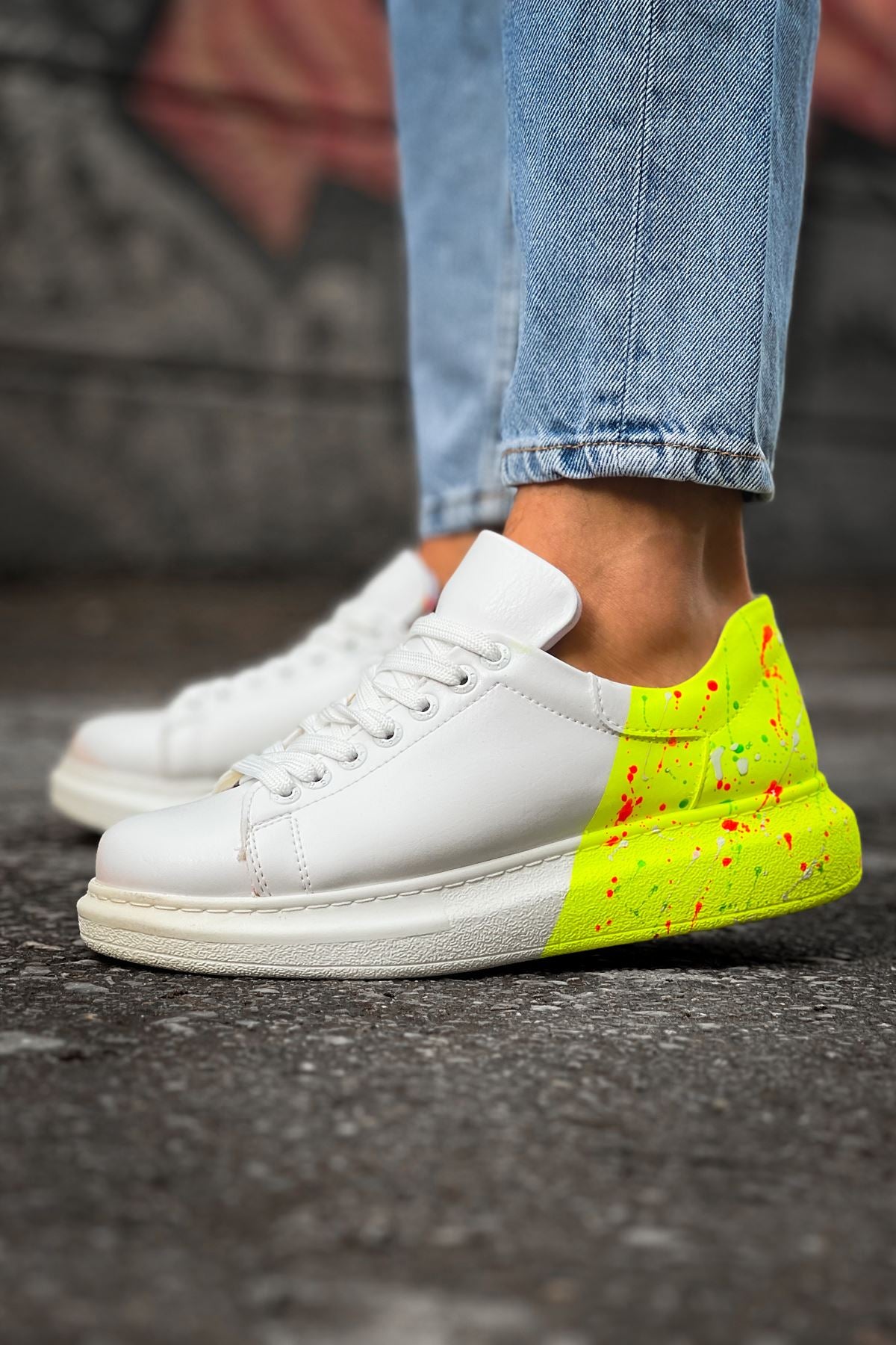 CH254 CBT Pittura Herren Sneaker 502 NEON SARI TOPUK SPLUSH