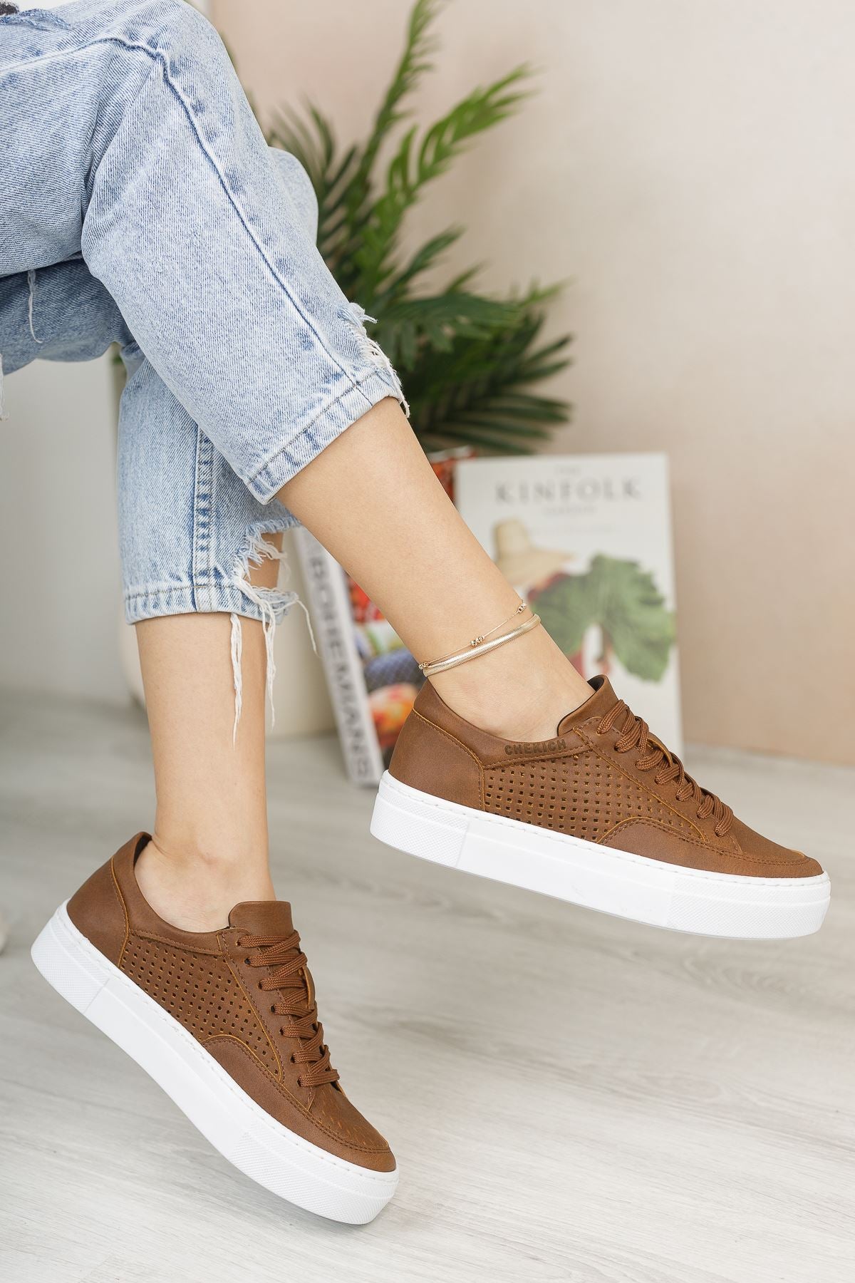 CH015 CBT First Edition Women Tan Sneaker