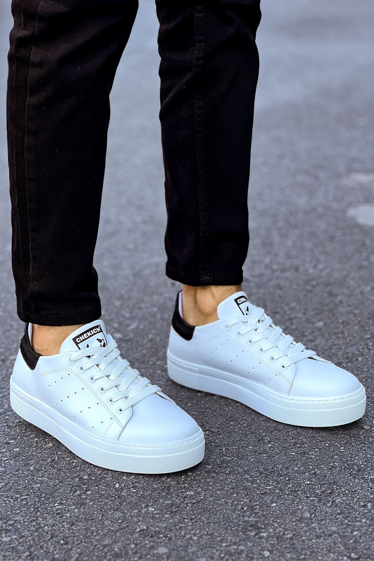 CH983 - CBT Tennis Men's Sneakers White/Black