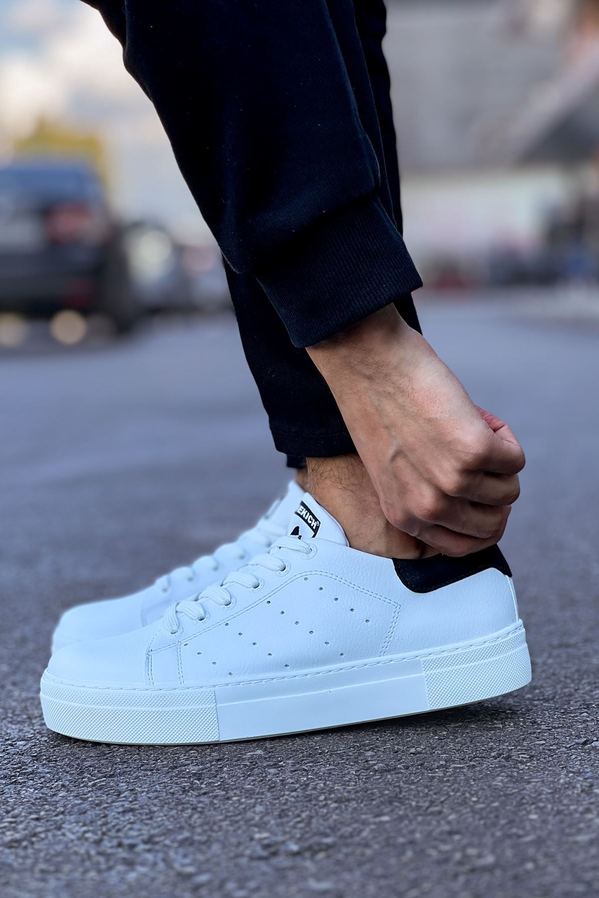 CH983 - CBT Tennis Men's Sneakers White/Black