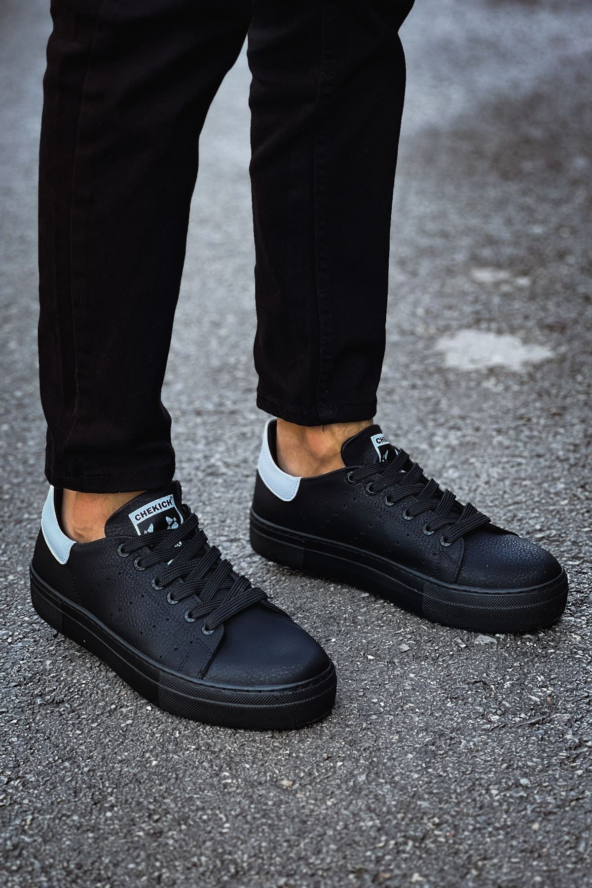 CH983 - CST Tennis Men's Sneakers Black/White