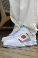 CH2410 - CBT AvaxErkek Spor Ayakkabı White/Turuncu
