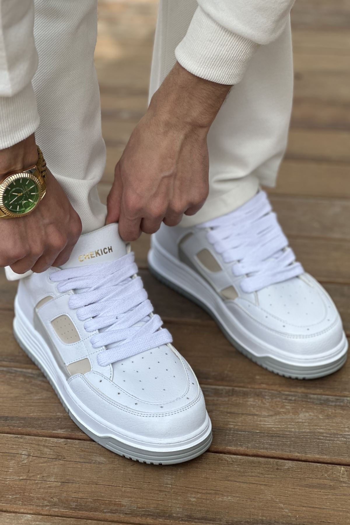 CH2410 CBT Avax Weiß/Beige Herren Sneaker