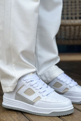 CH2410 - CBT AvaxErkek Spor Ayakkabı White / BEJ