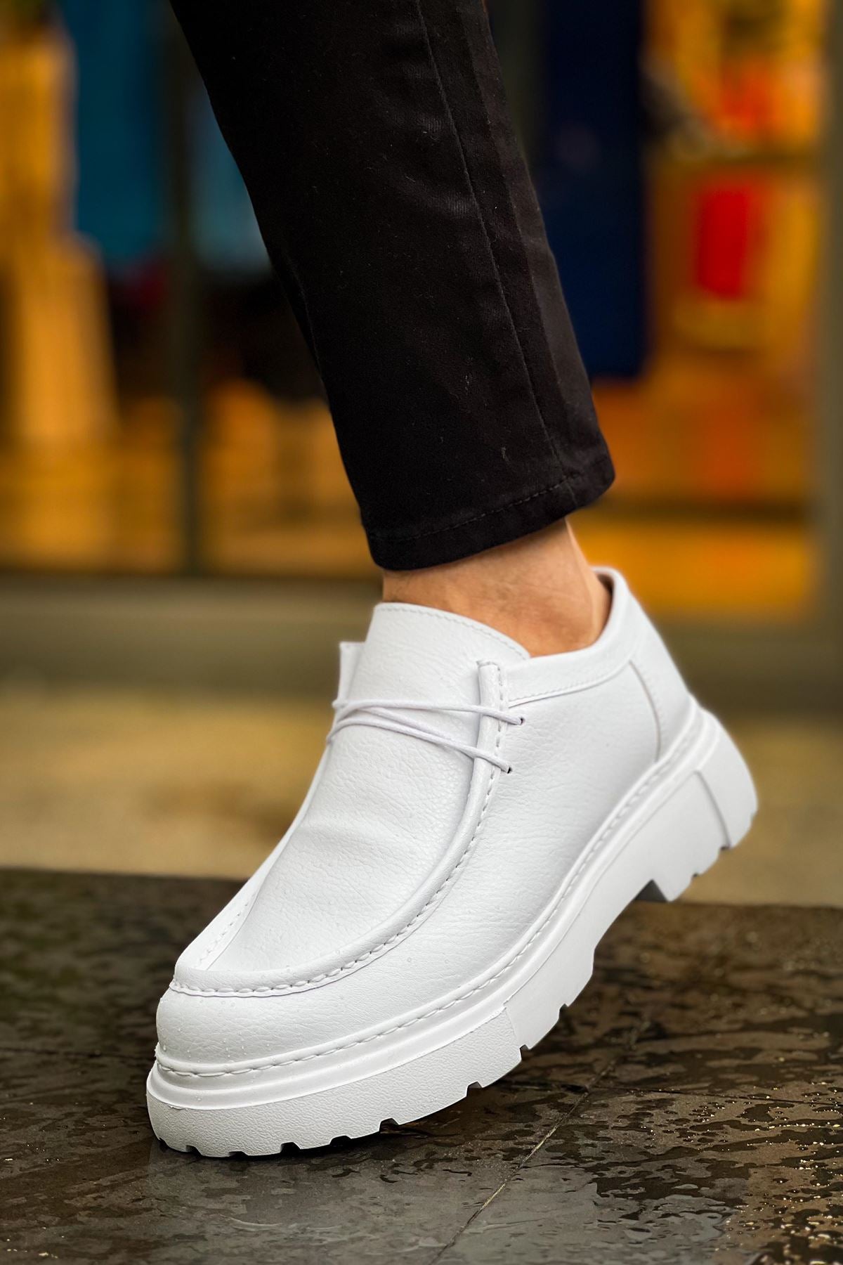CH2404 - CBT Castle White Men Shoes