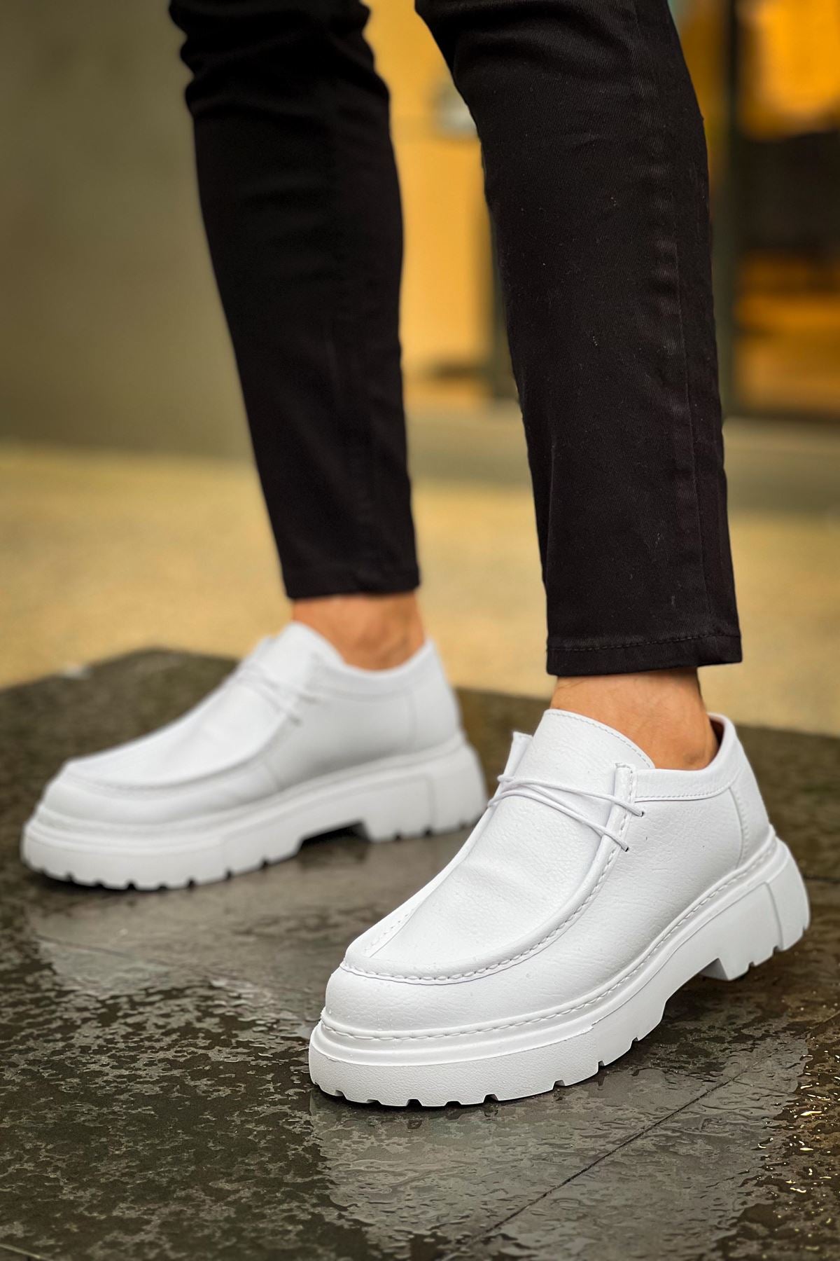CH2404 - CBT Castle White Men Shoes