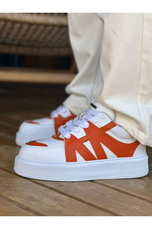 CH2407 - CBT Star-X Men Sneakers White/Orange