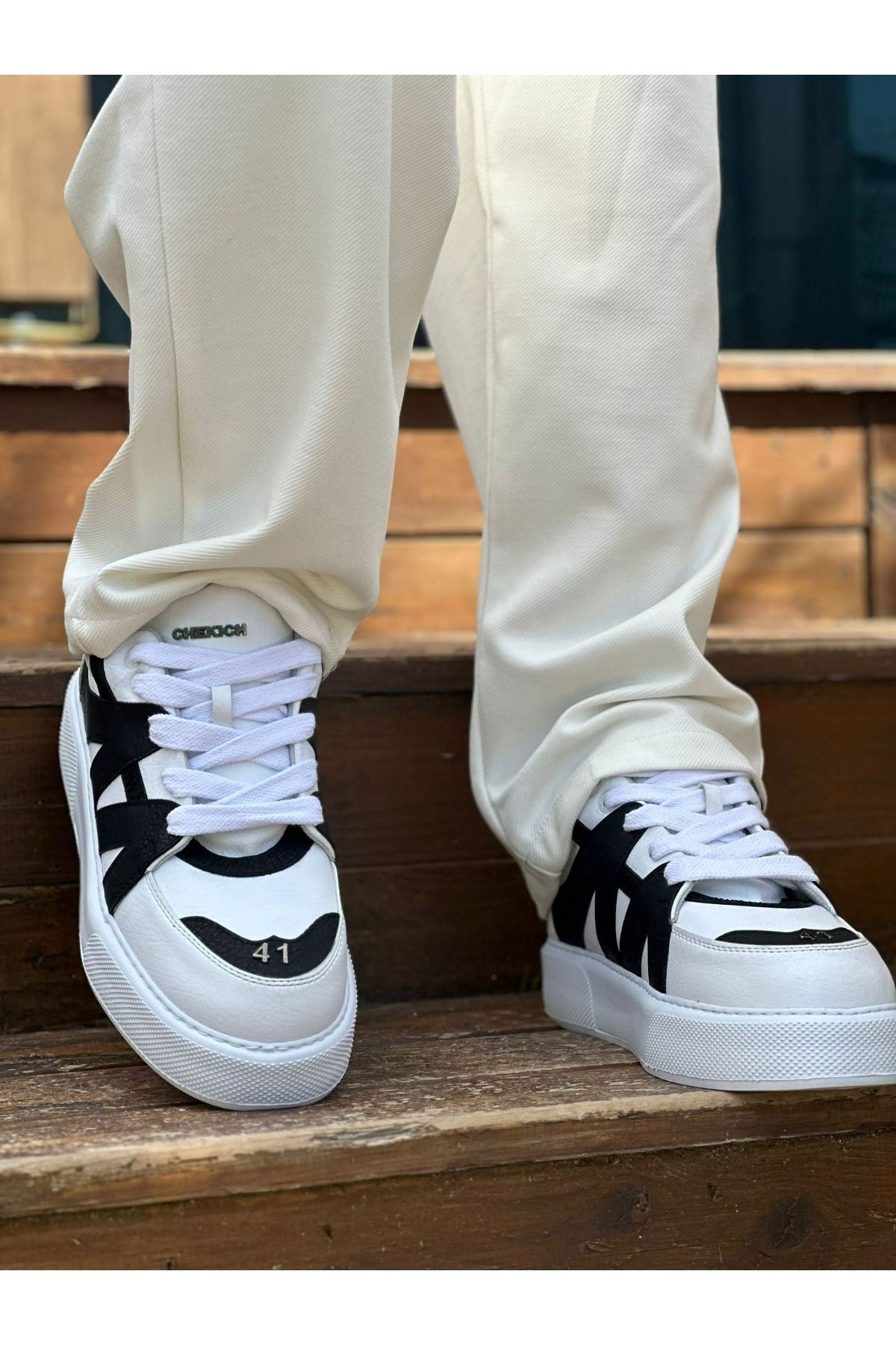 CH2407 CBT Star-XHerren Sneakers Weiß/Schwarz