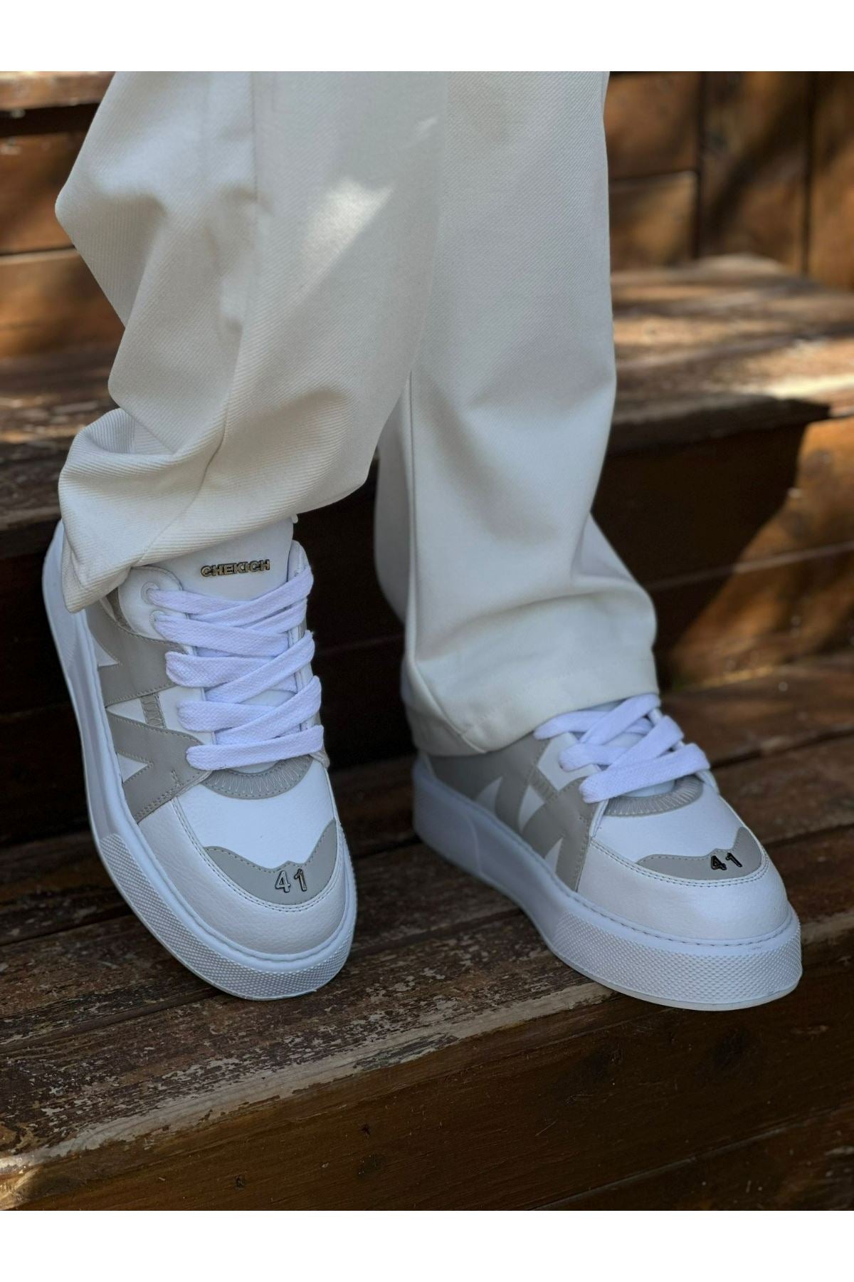 CH2407 CBT Star-X Herren Sneakers Weiß/GRI