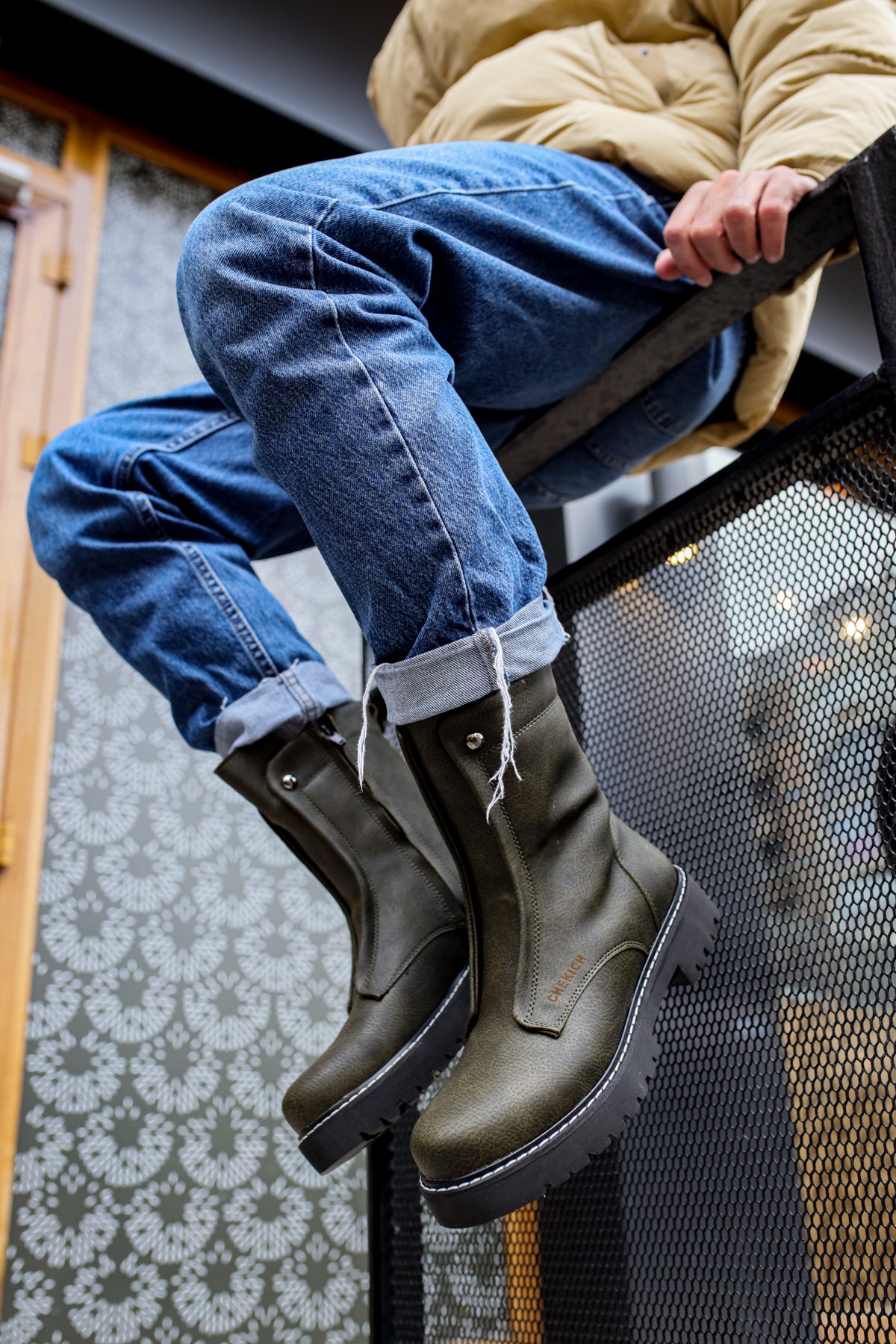 CH027 - CST Quebec Men's Boots Khaki
