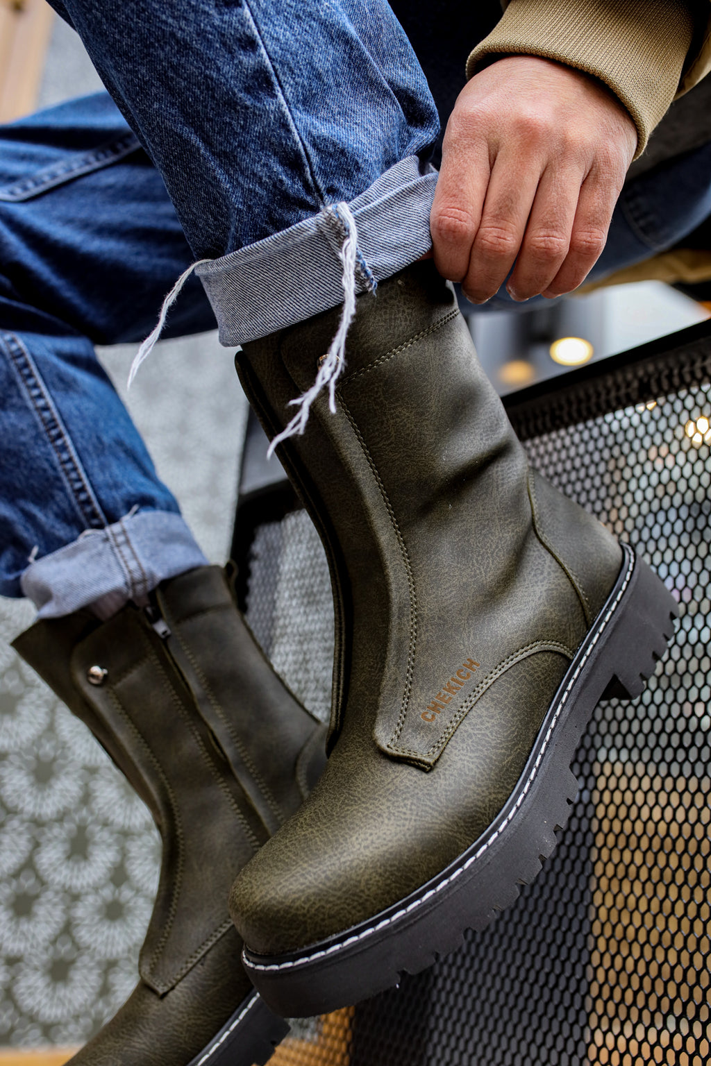 CH027 - CST Quebec Men's Boots Khaki