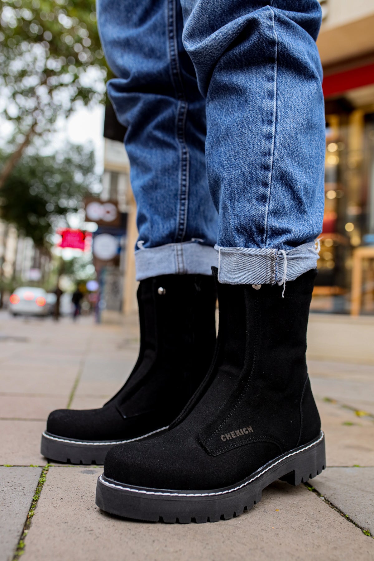 CH027 - SST Quebec Men's Boots Black