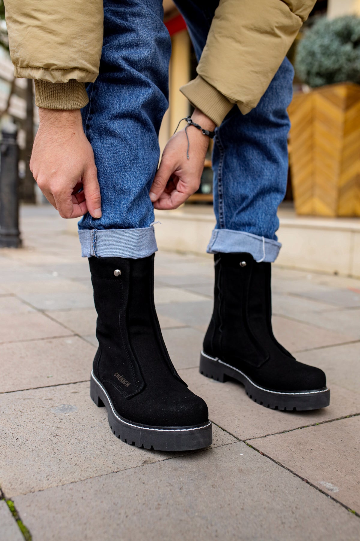 CH027 - SST Quebec Men's Boots Black