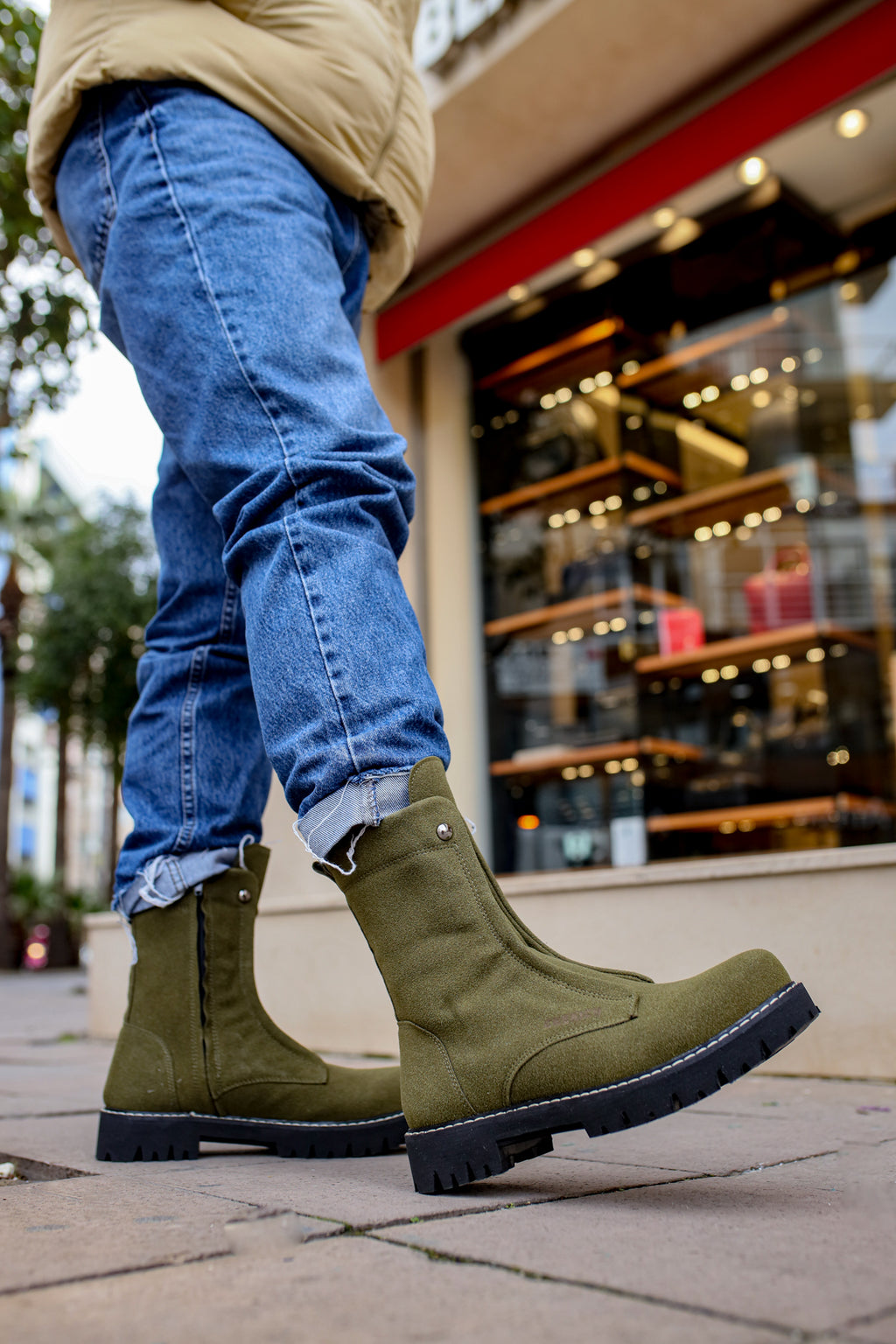 CH027 - SST Quebec Men's Boots Khaki