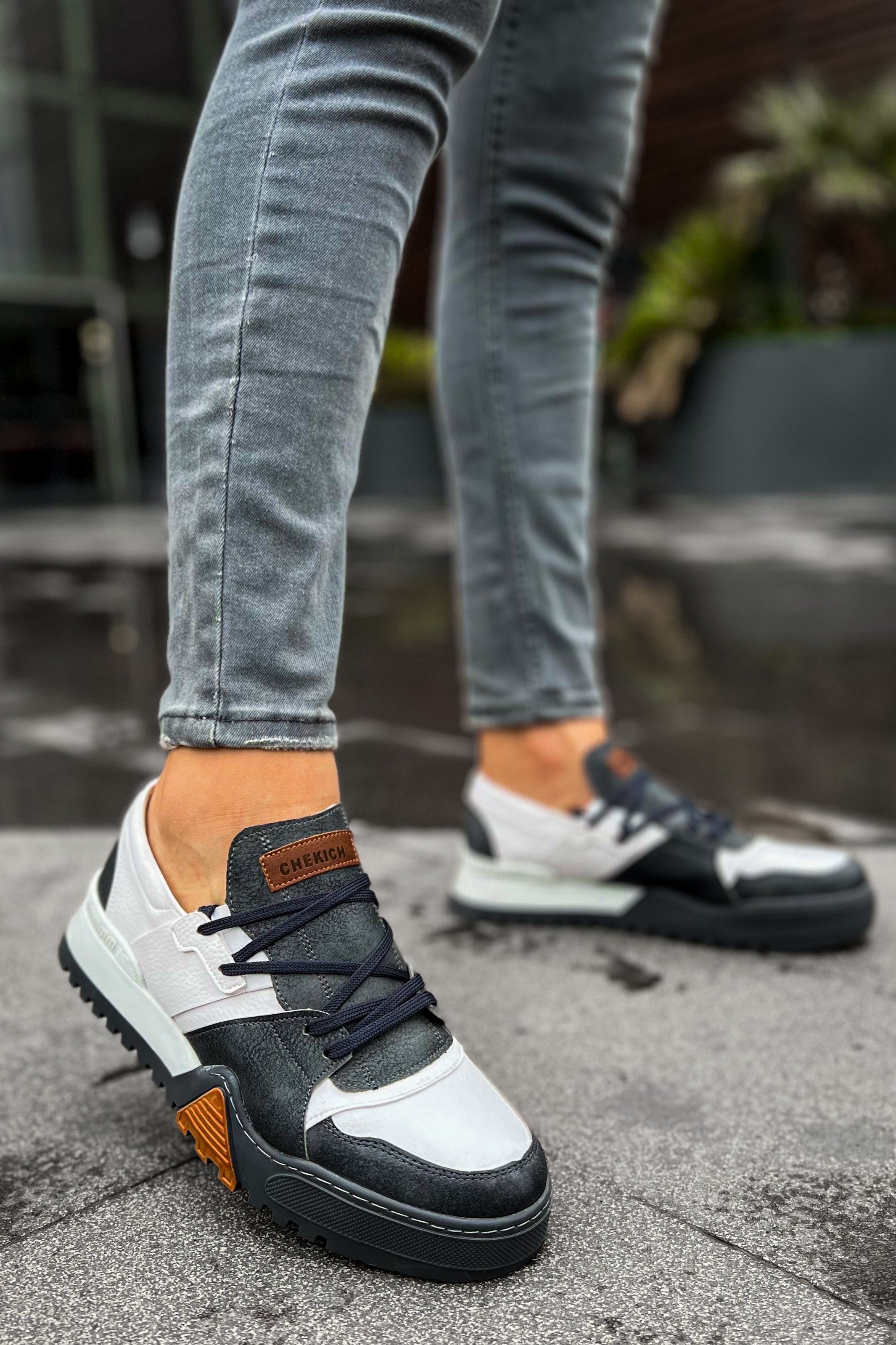 CH067 GABT Warrem Herren Sneaker Grau/BYZ(57-10)