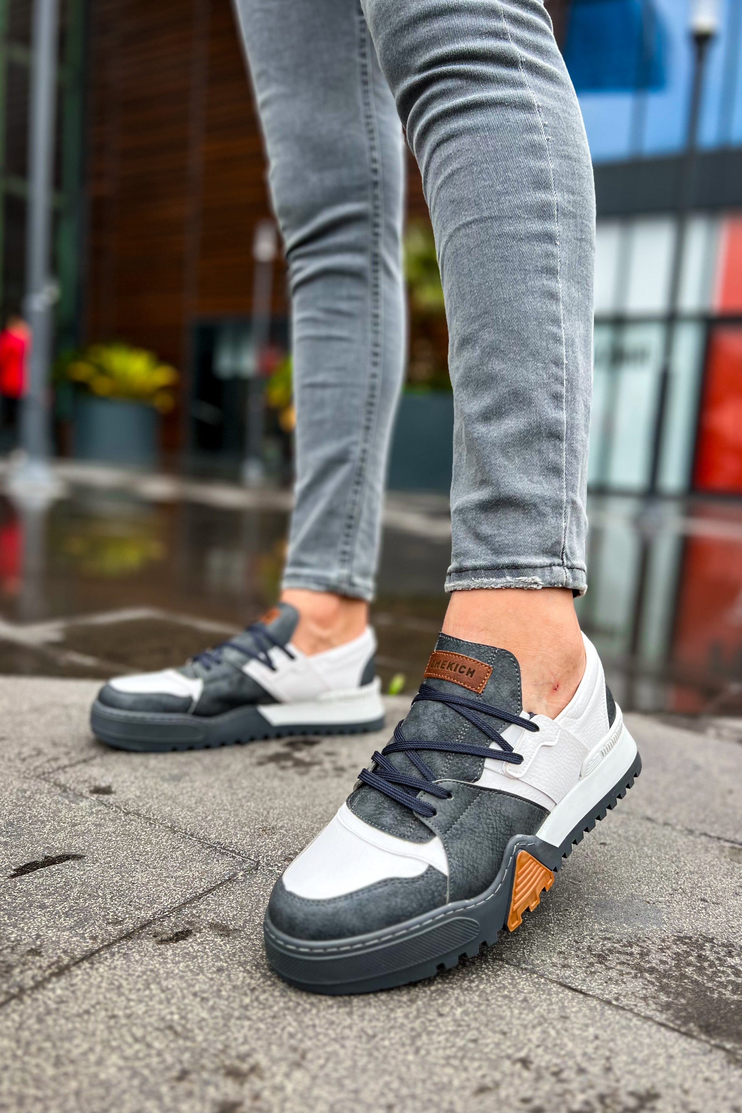 CH067 GABT Warrem Herren Sneaker Grau/BYZ(57-10)