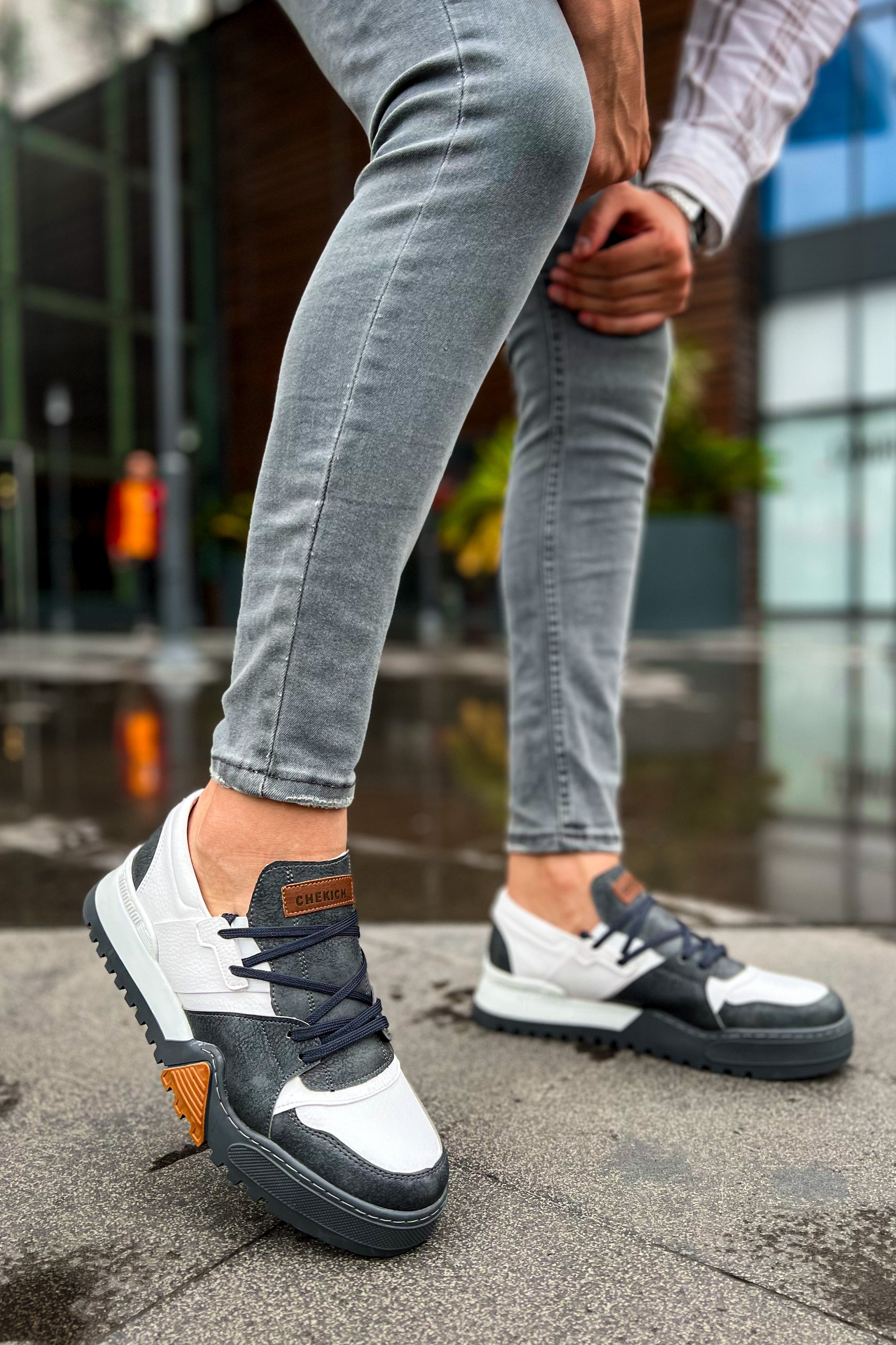 CH067 GABT Warrem Herren Sneaker Grau/BYZ(57-10)