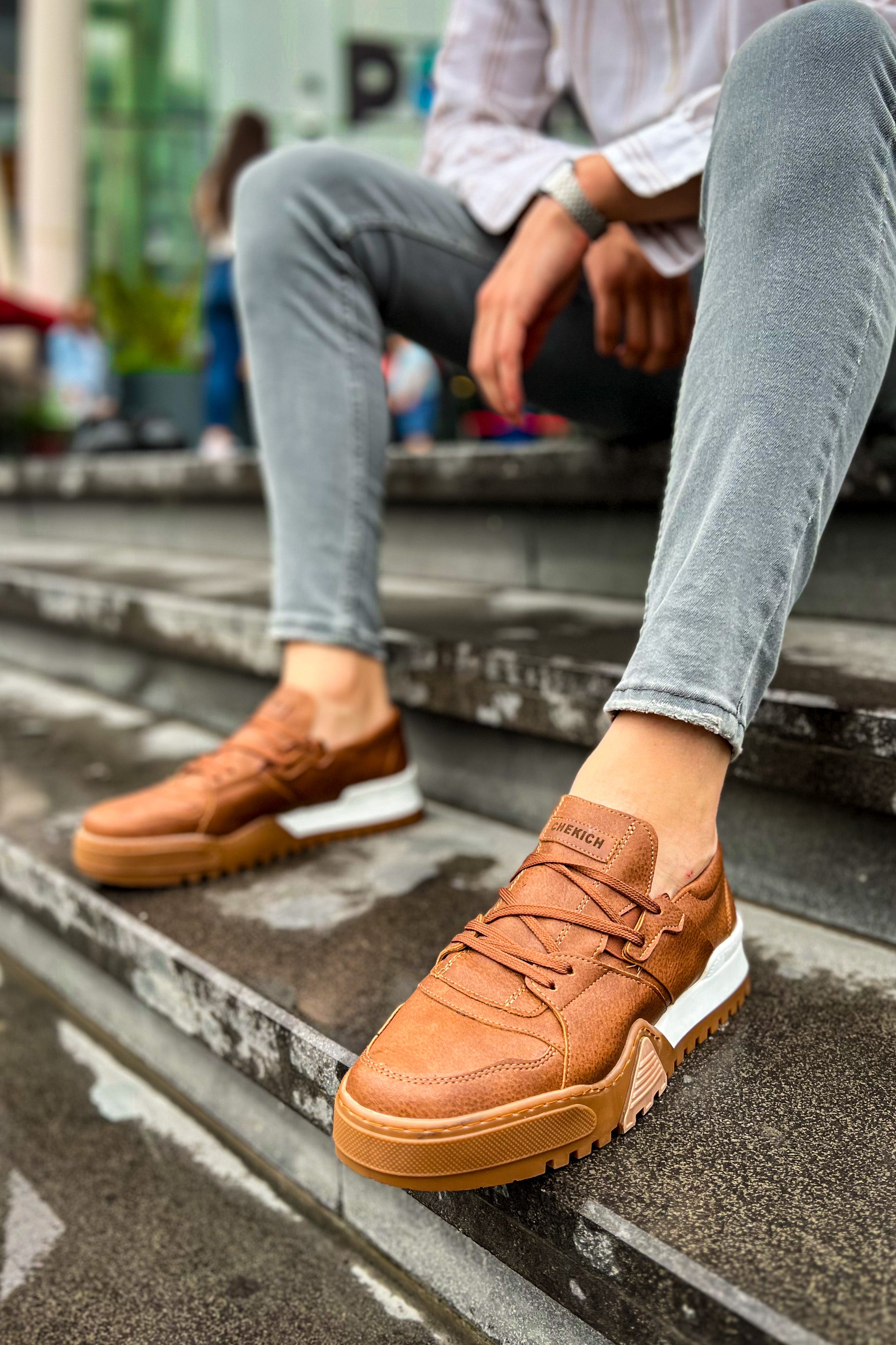 CH067 - GTB Warrem Men Sneaker Tan