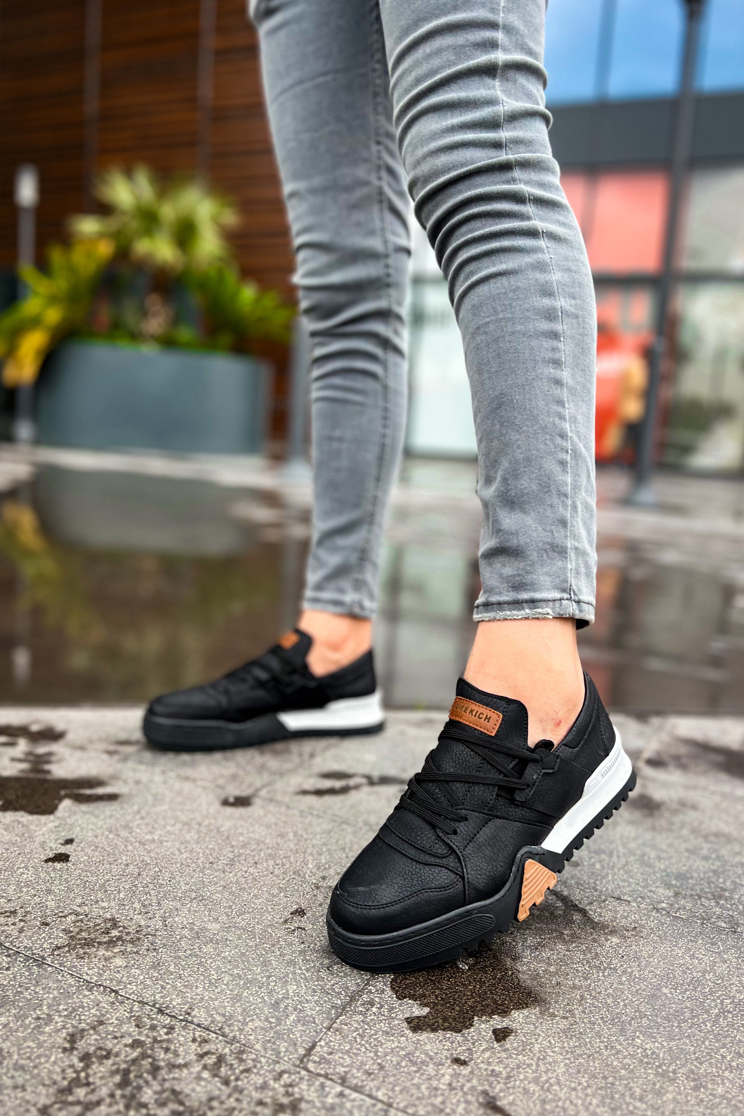 CH067 GBT Warrem Men Sneaker Black/Black