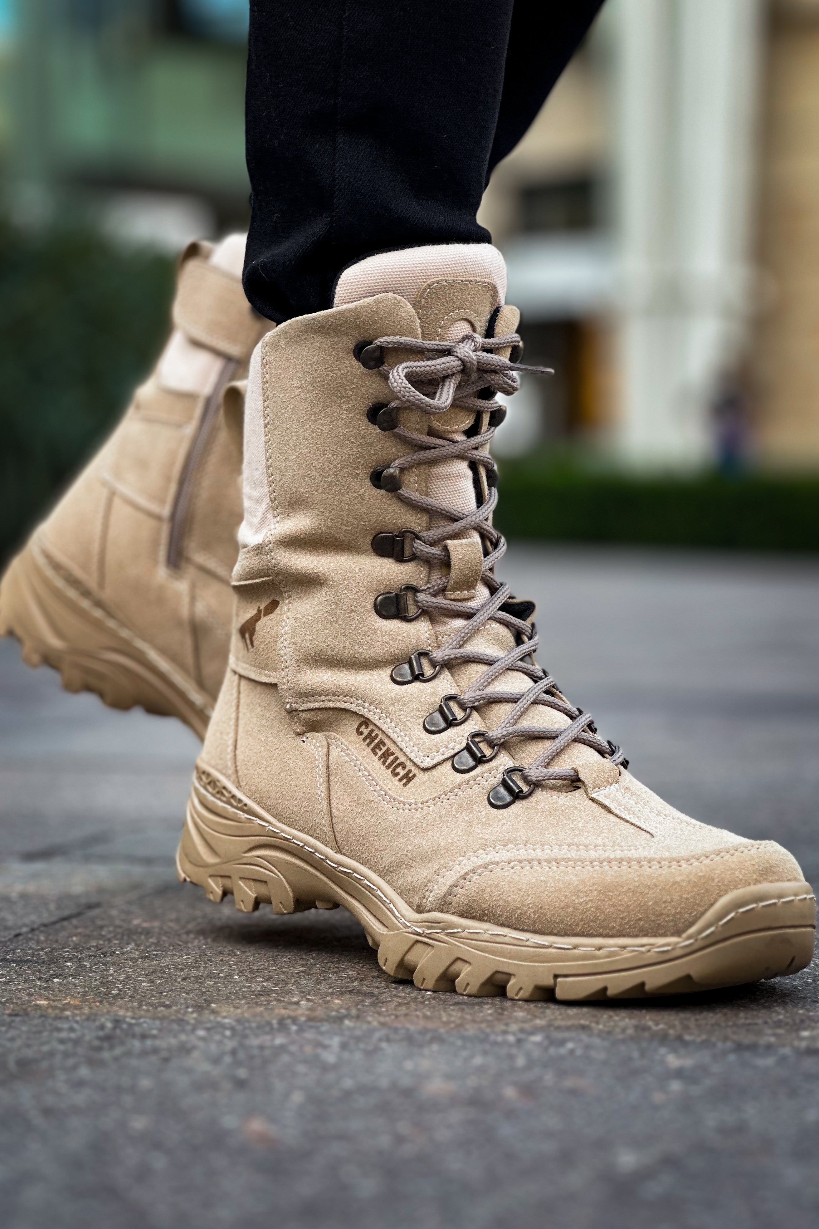 CH051 SBJ Scalatore Men's Boots Sand Color