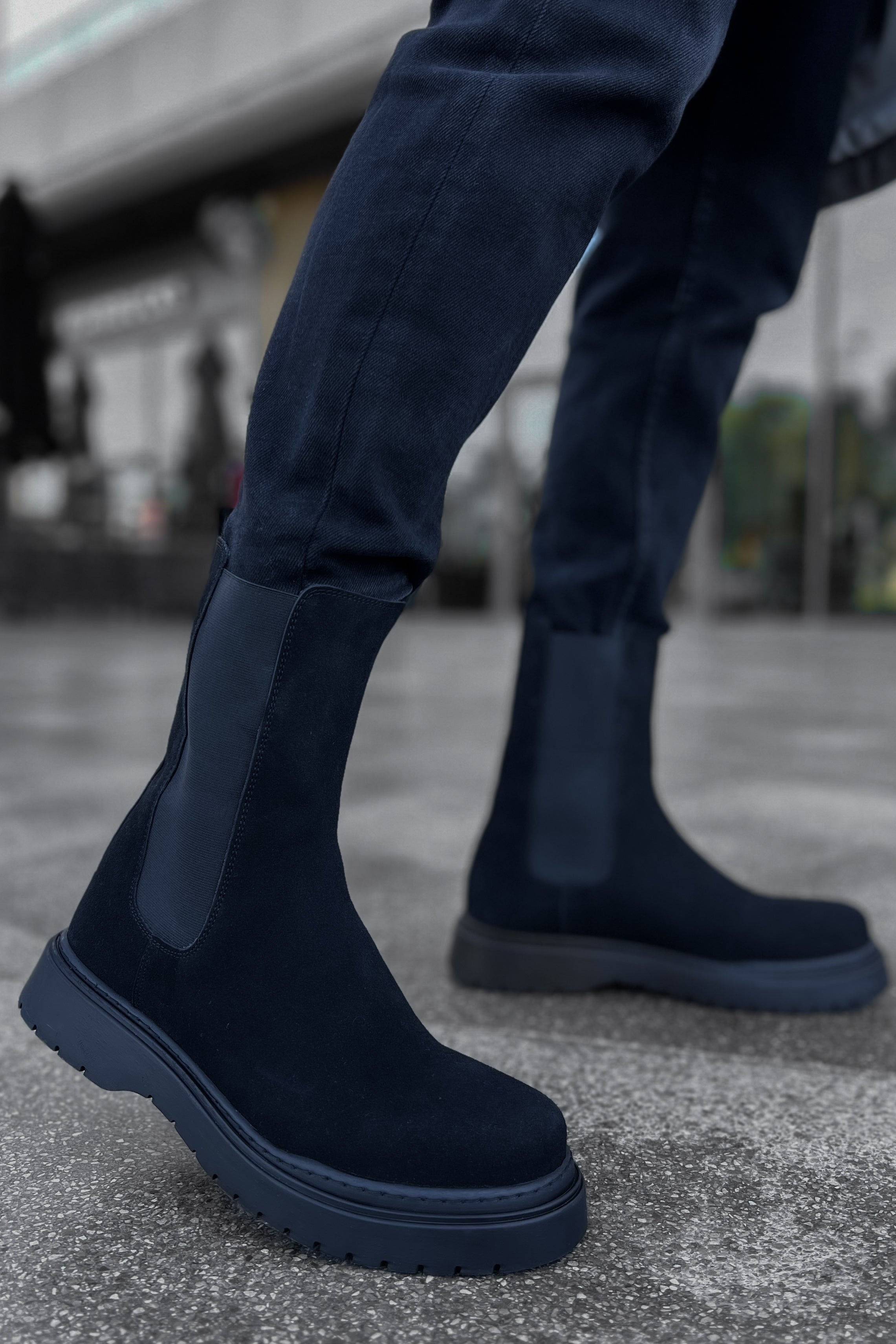 CH223 SRT Alaska Süet Herrenstiefel Schwarz