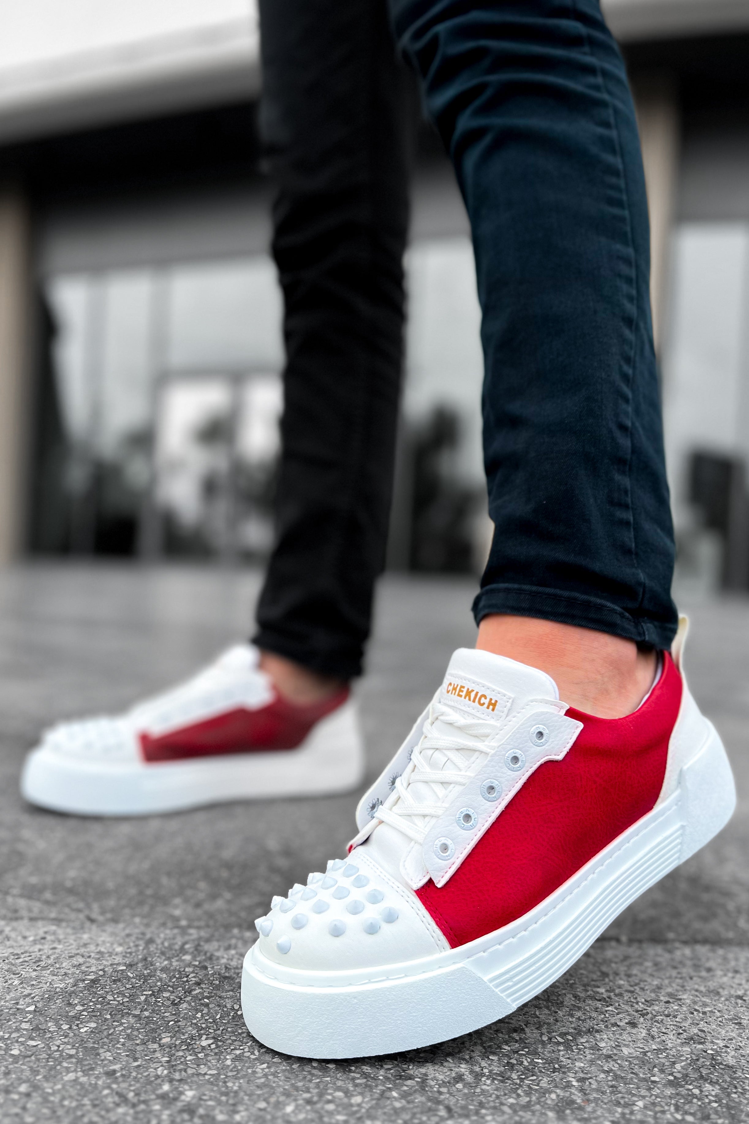 CH169 - CBT Thorn Men Sneaker White / Red