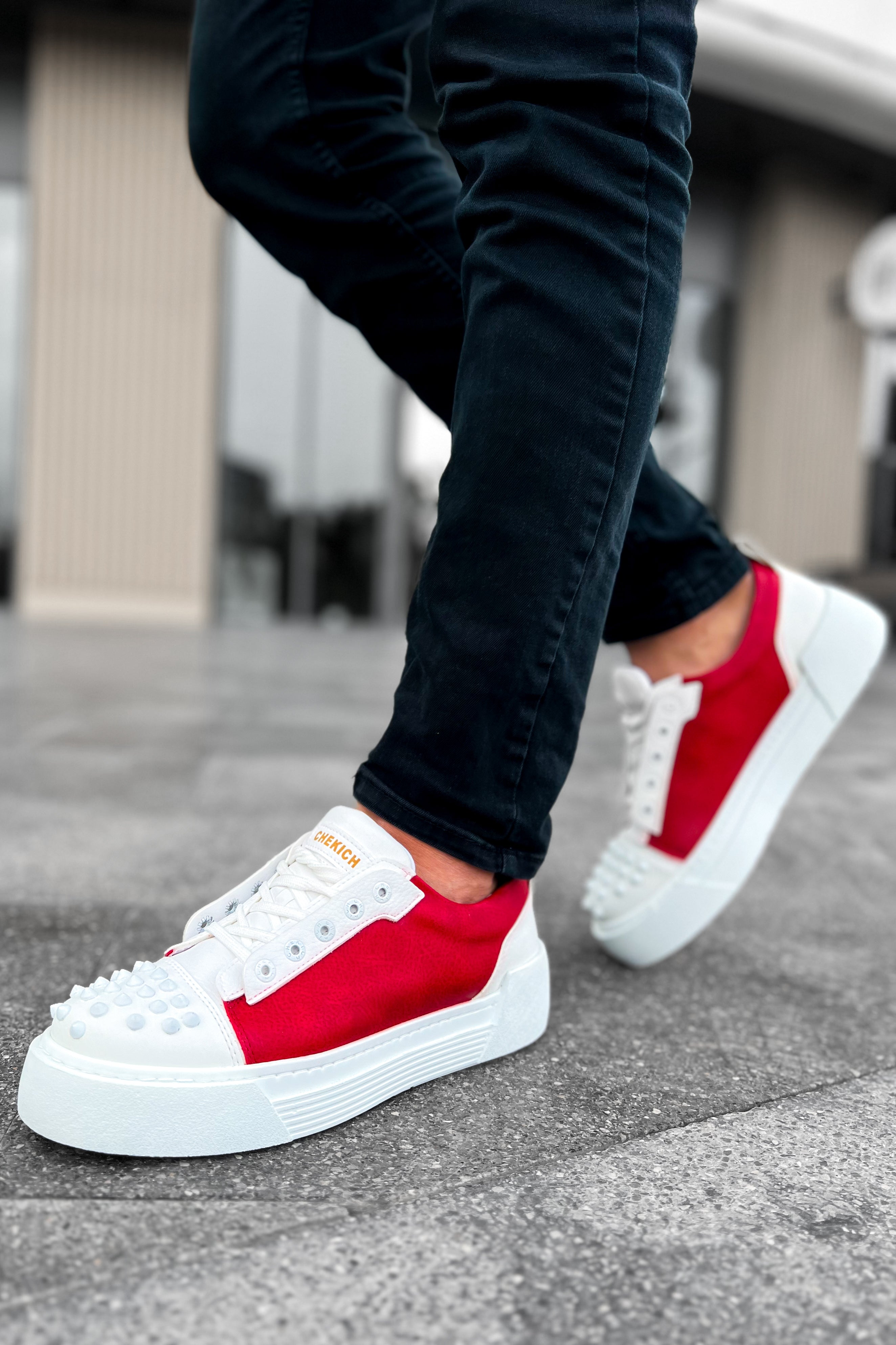 CH169 - CBT Thorn Men Sneaker White / Red