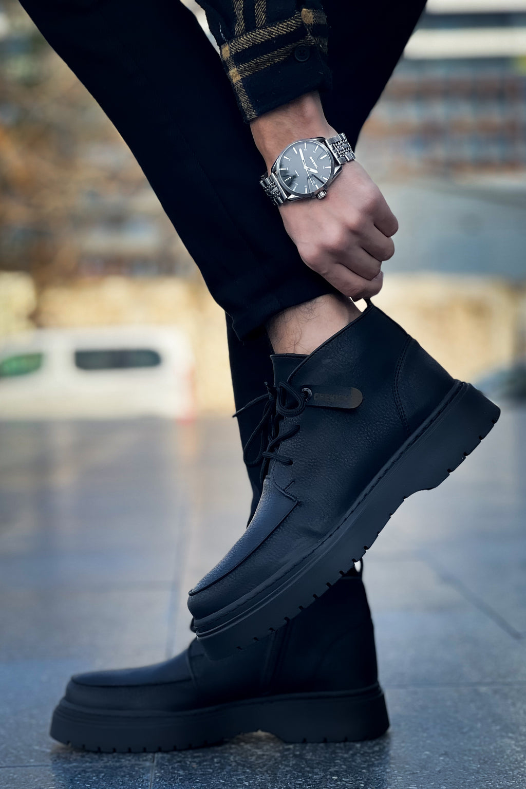 CH213 CST Bryggen Herrenstiefel Schwarz