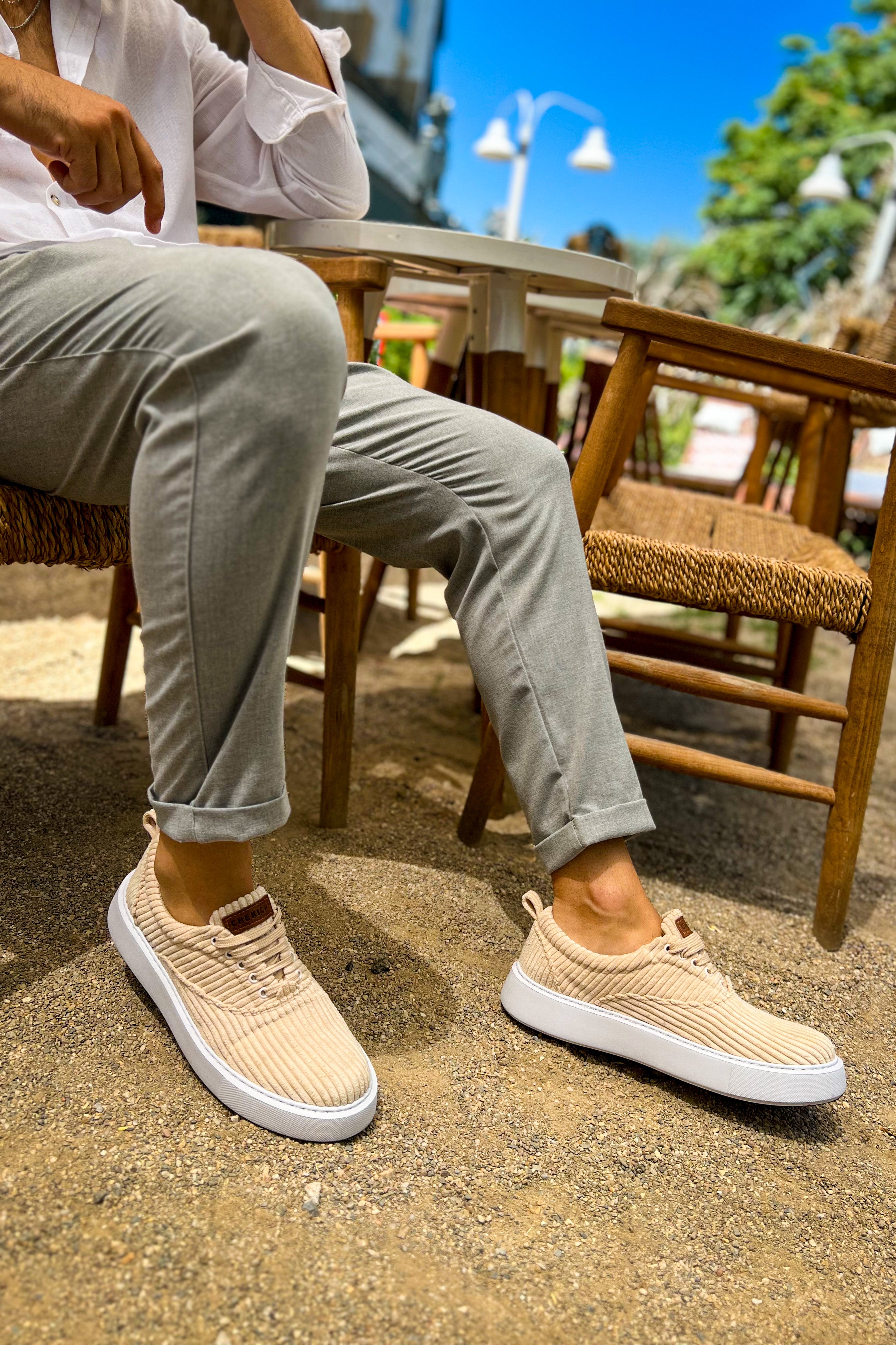 CH173 - CBT Velluto Men Sneaker Beige
