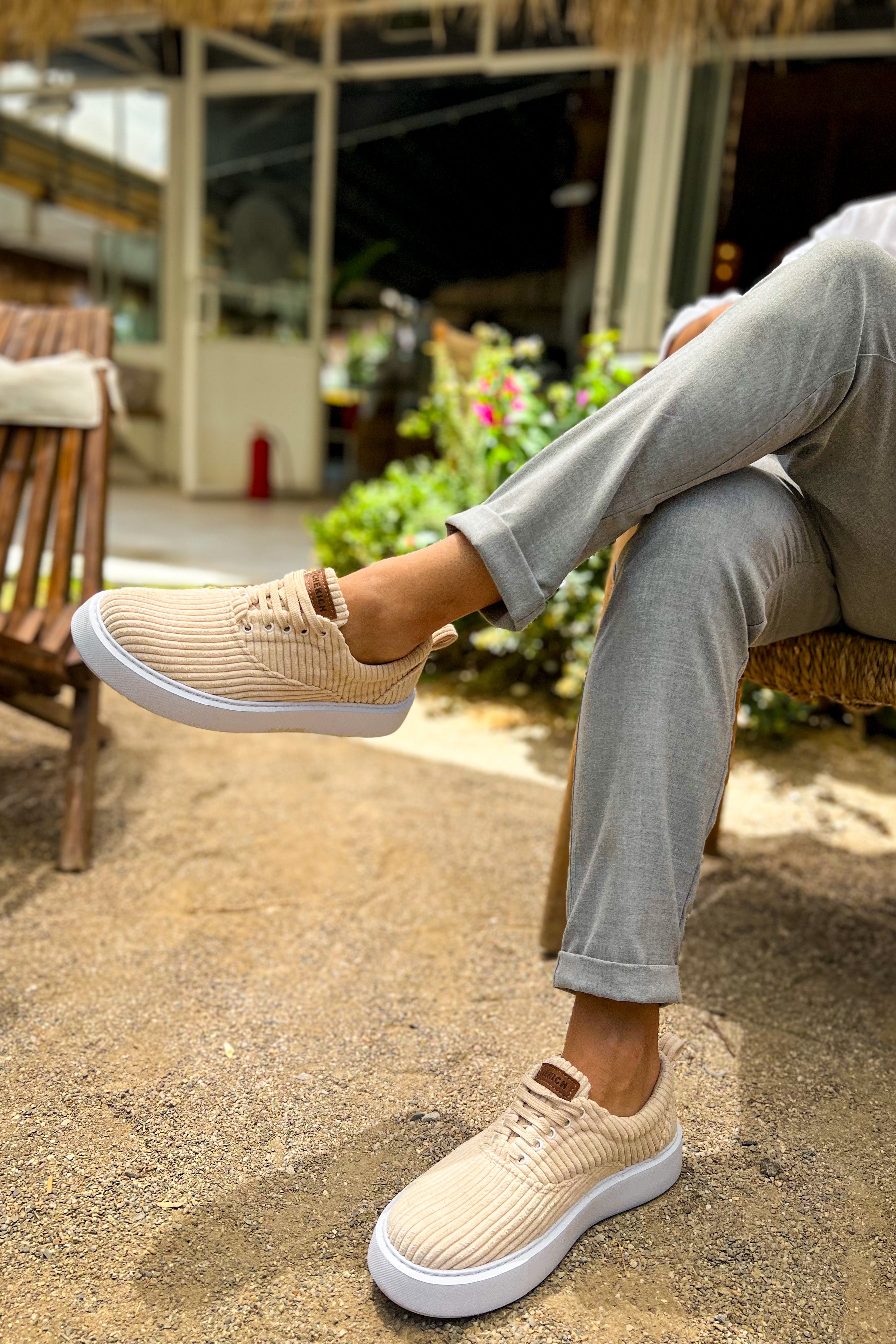 CH173 - CBT Velluto Men Sneaker Beige