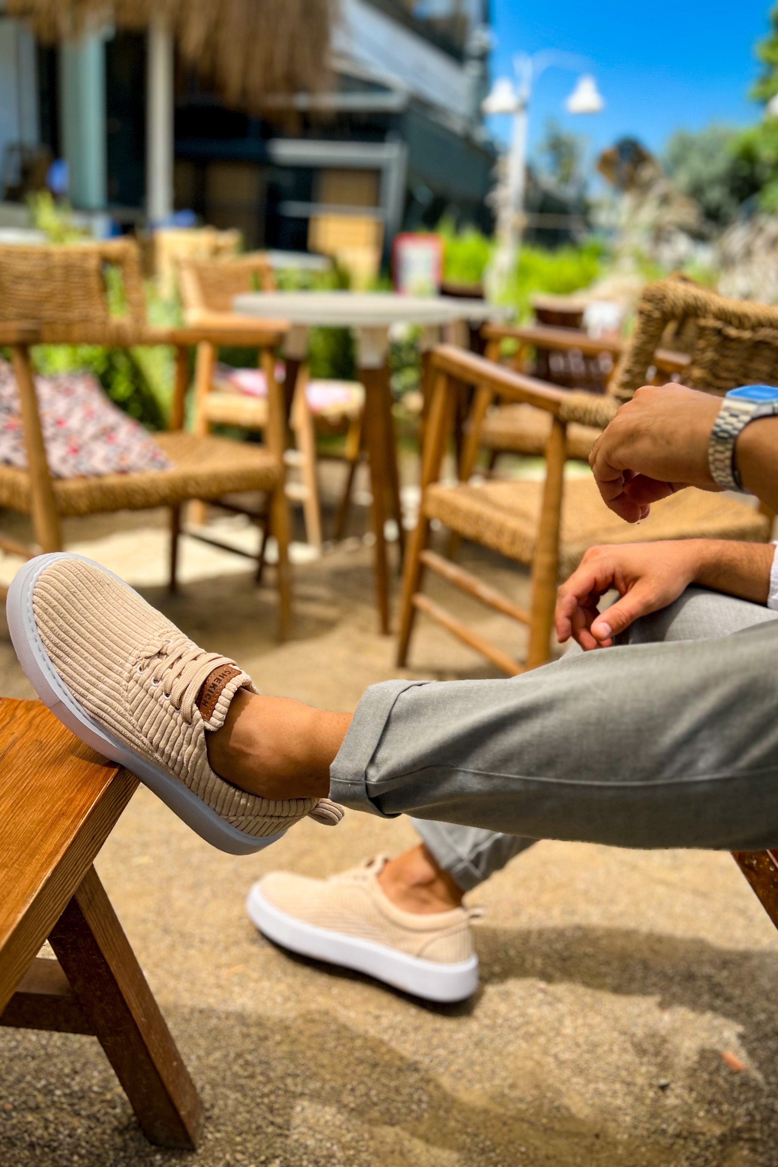 CH173 - CBT Velluto Men Sneaker Beige