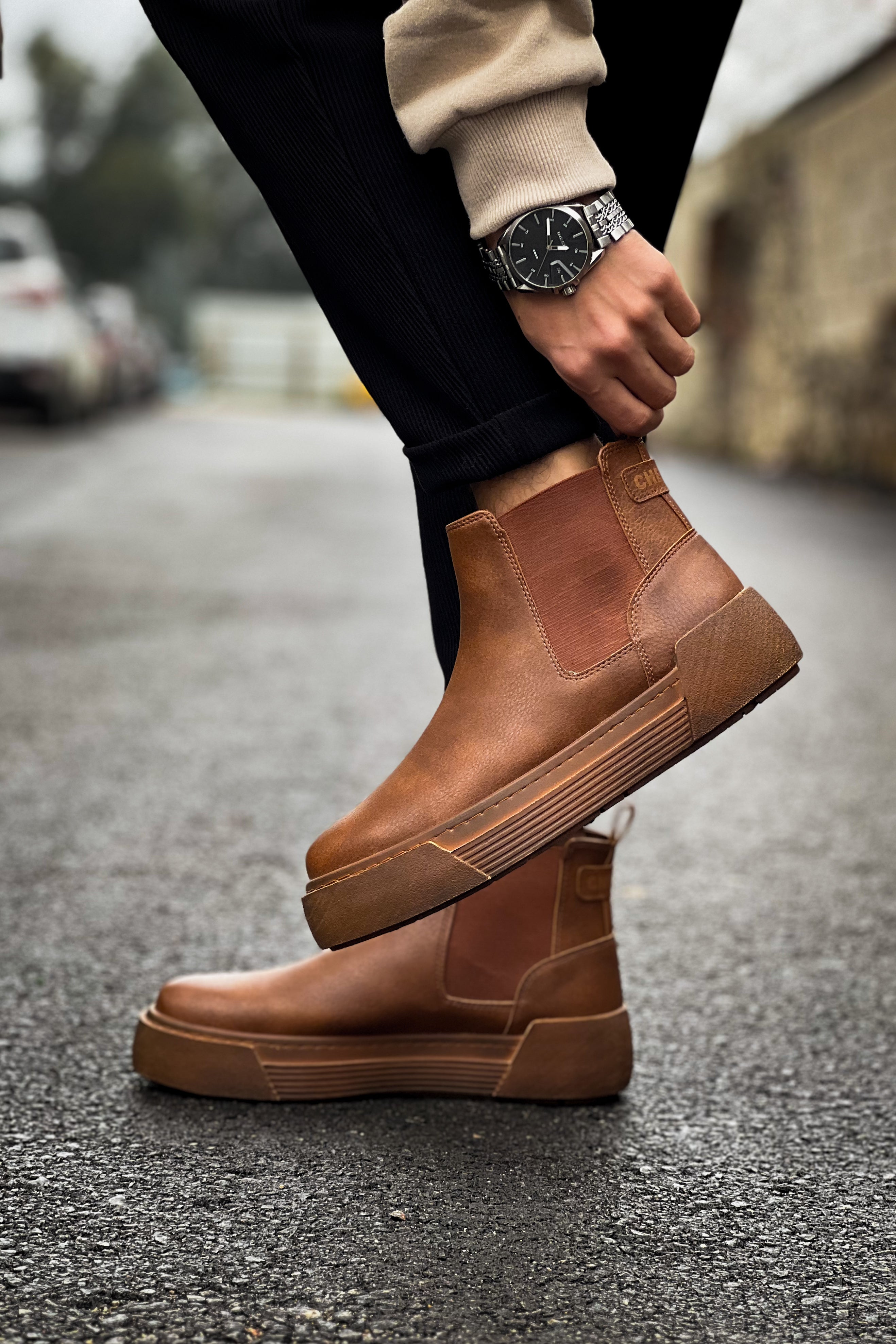 CH069 CRT Harmany Men's Boots Tan
