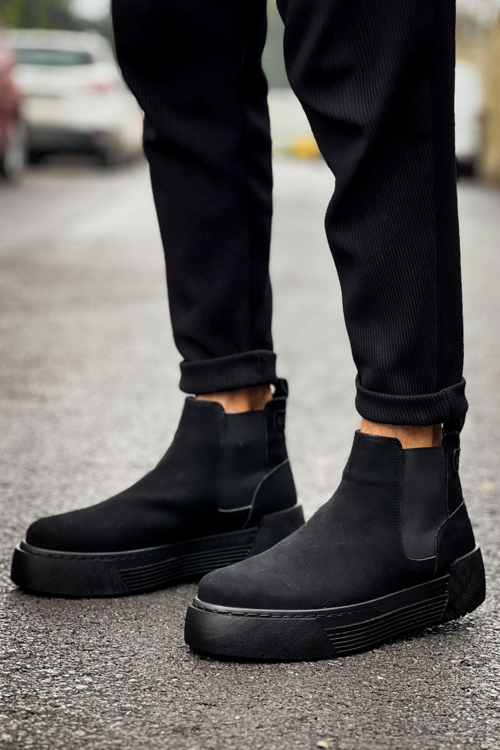 CH069 SRT Harmany Men's Boots Black
