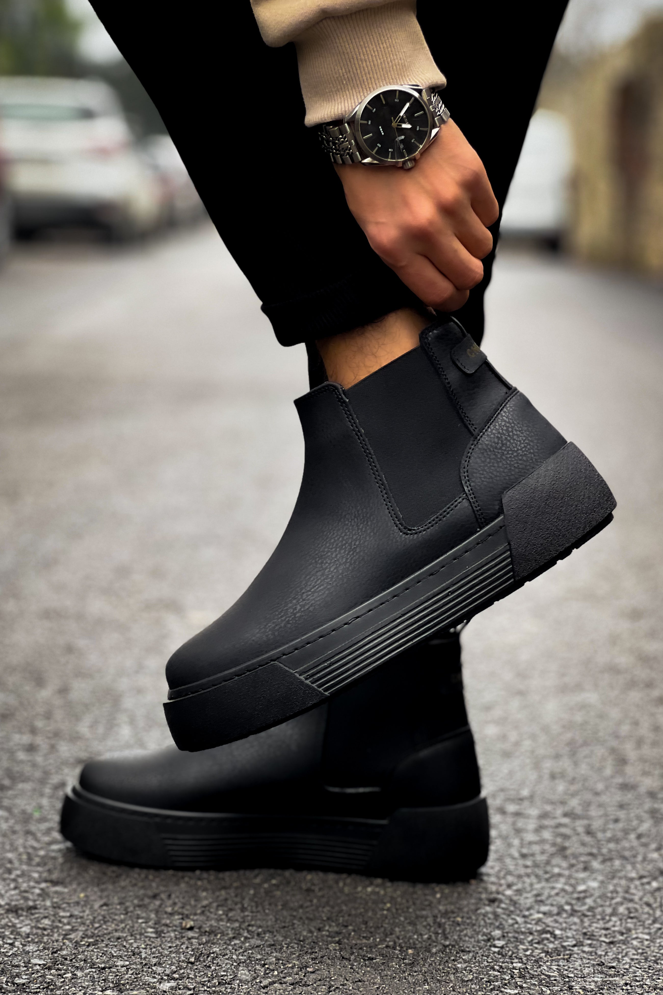 CH069 CRT Harmany Men's Boots Black