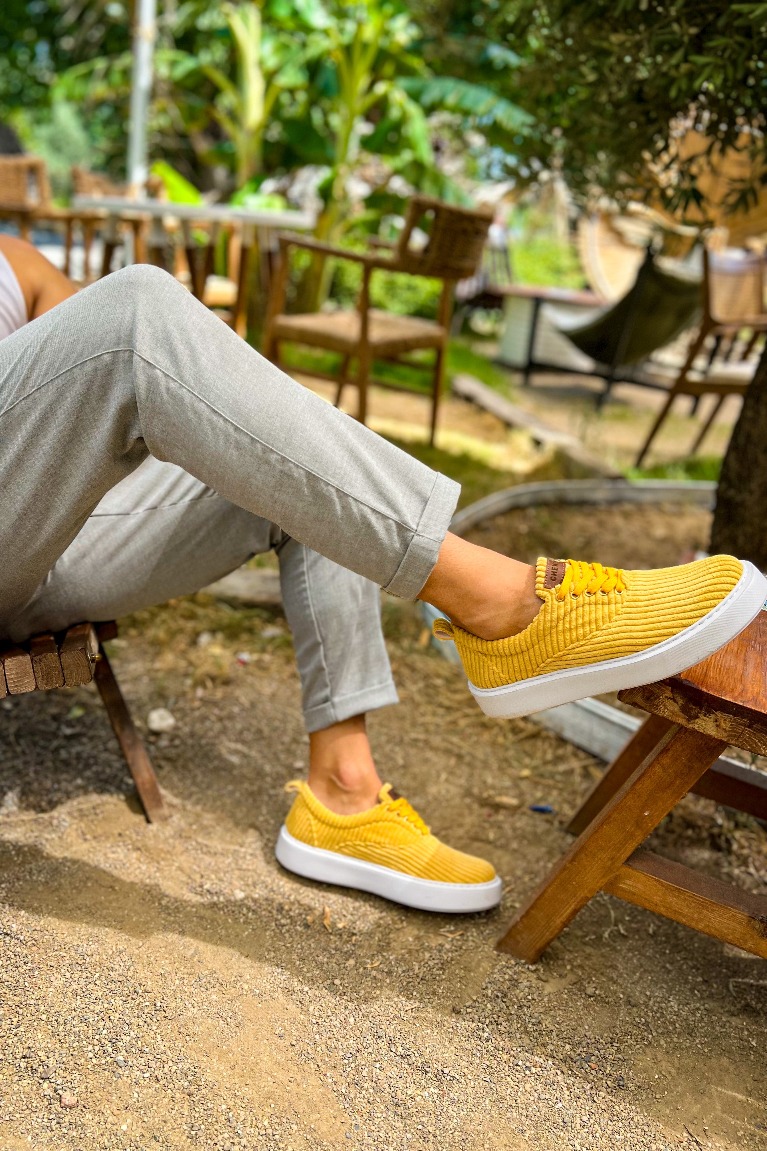 CH173 - CBT Velluto Men Sneaker Yellow