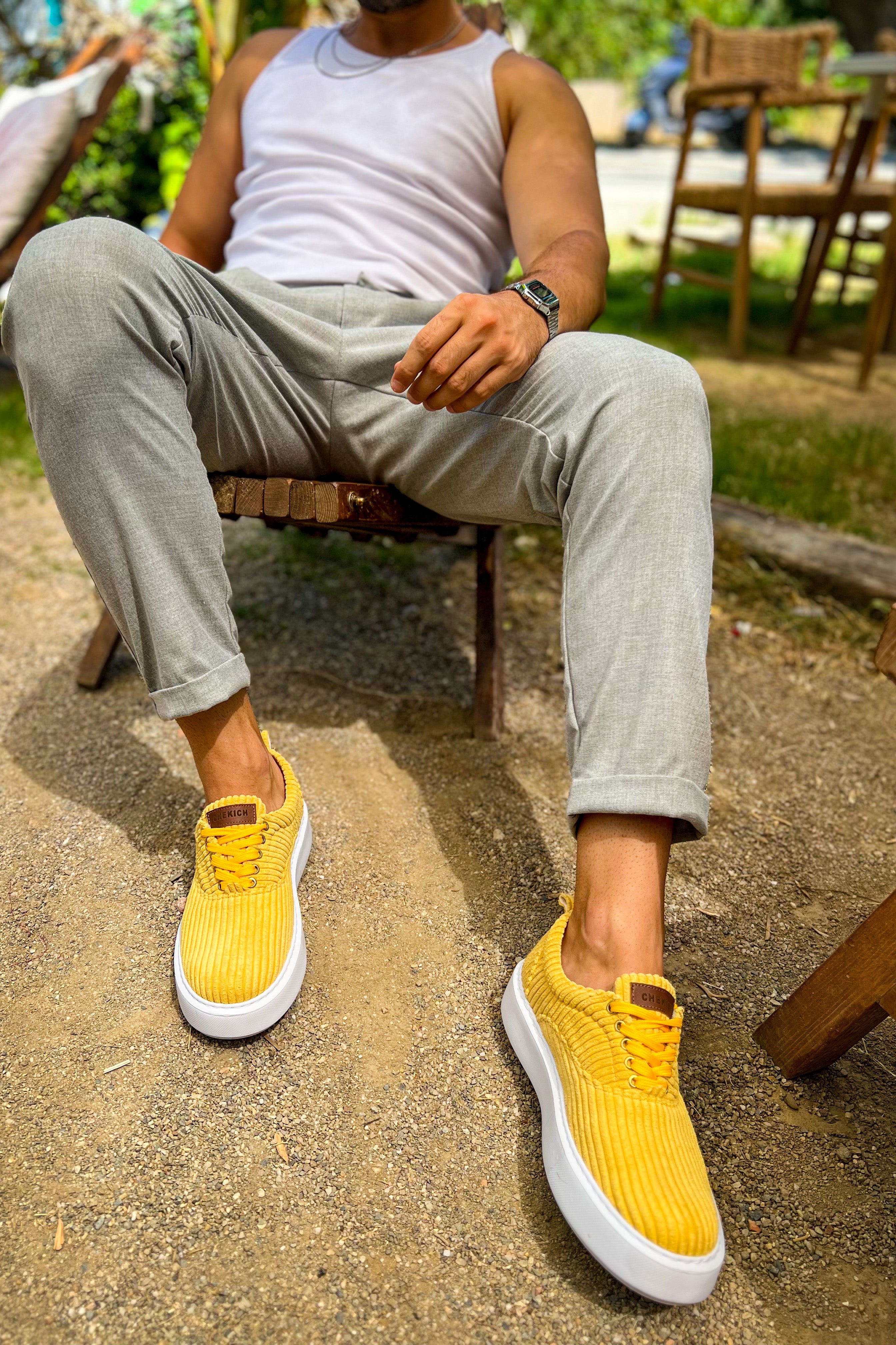 CH173 - CBT Velluto Men Sneaker Yellow