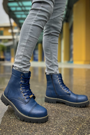 CH009 - CST Military Men's Boots Navy Blue