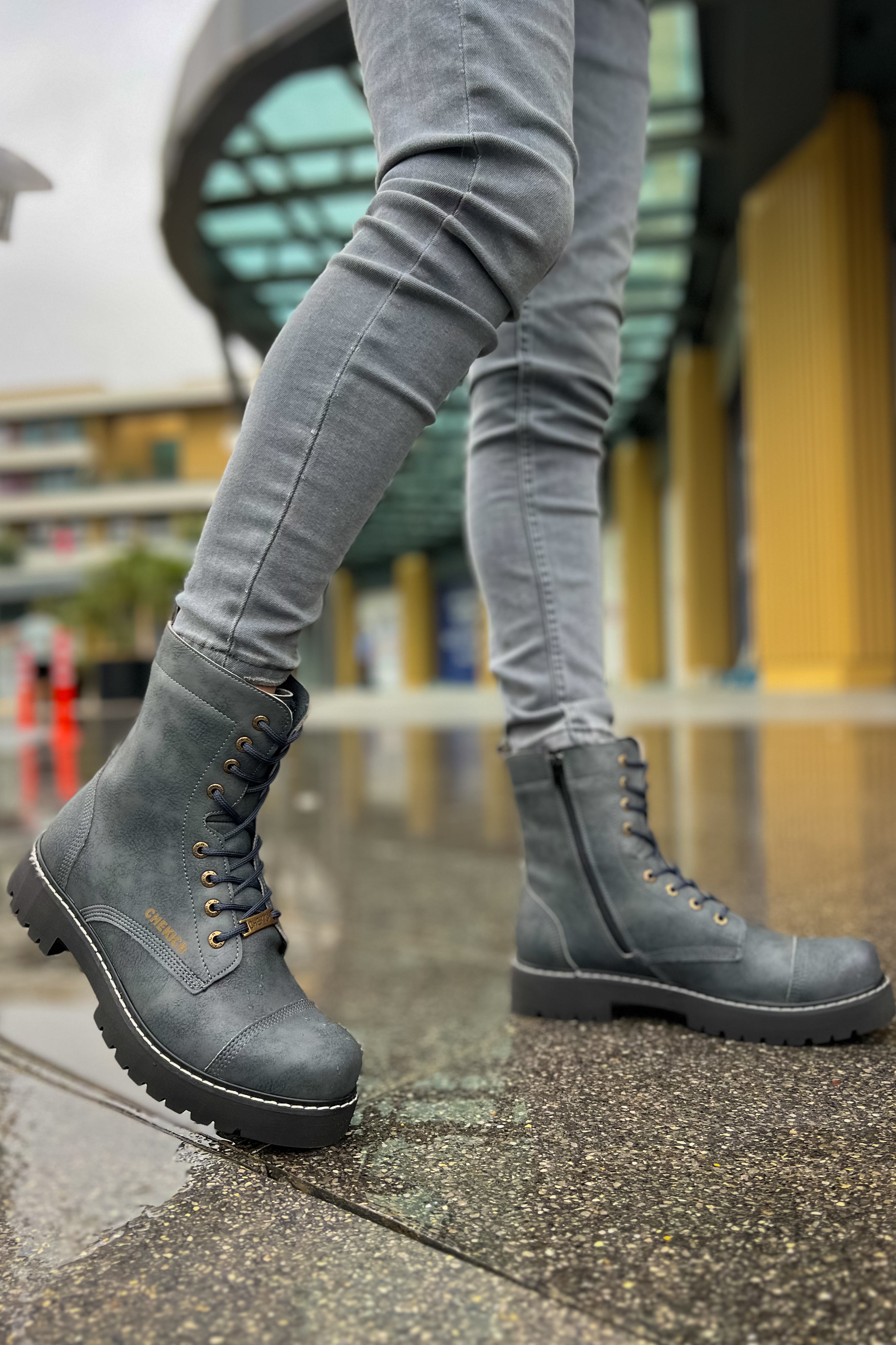 CH009 - CST Military Men's Boots Grey