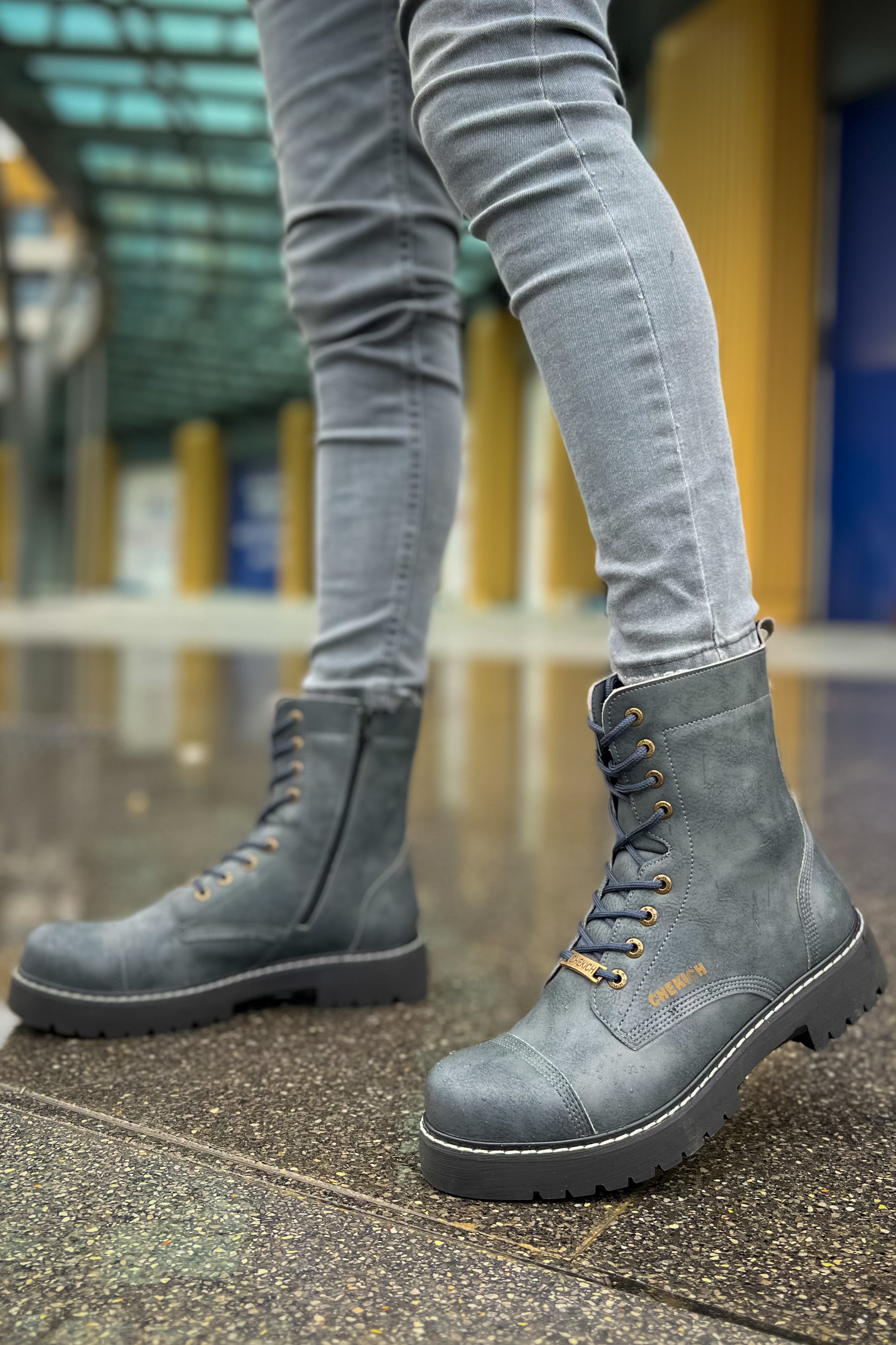 CH009 - CST Military Men's Boots Grey