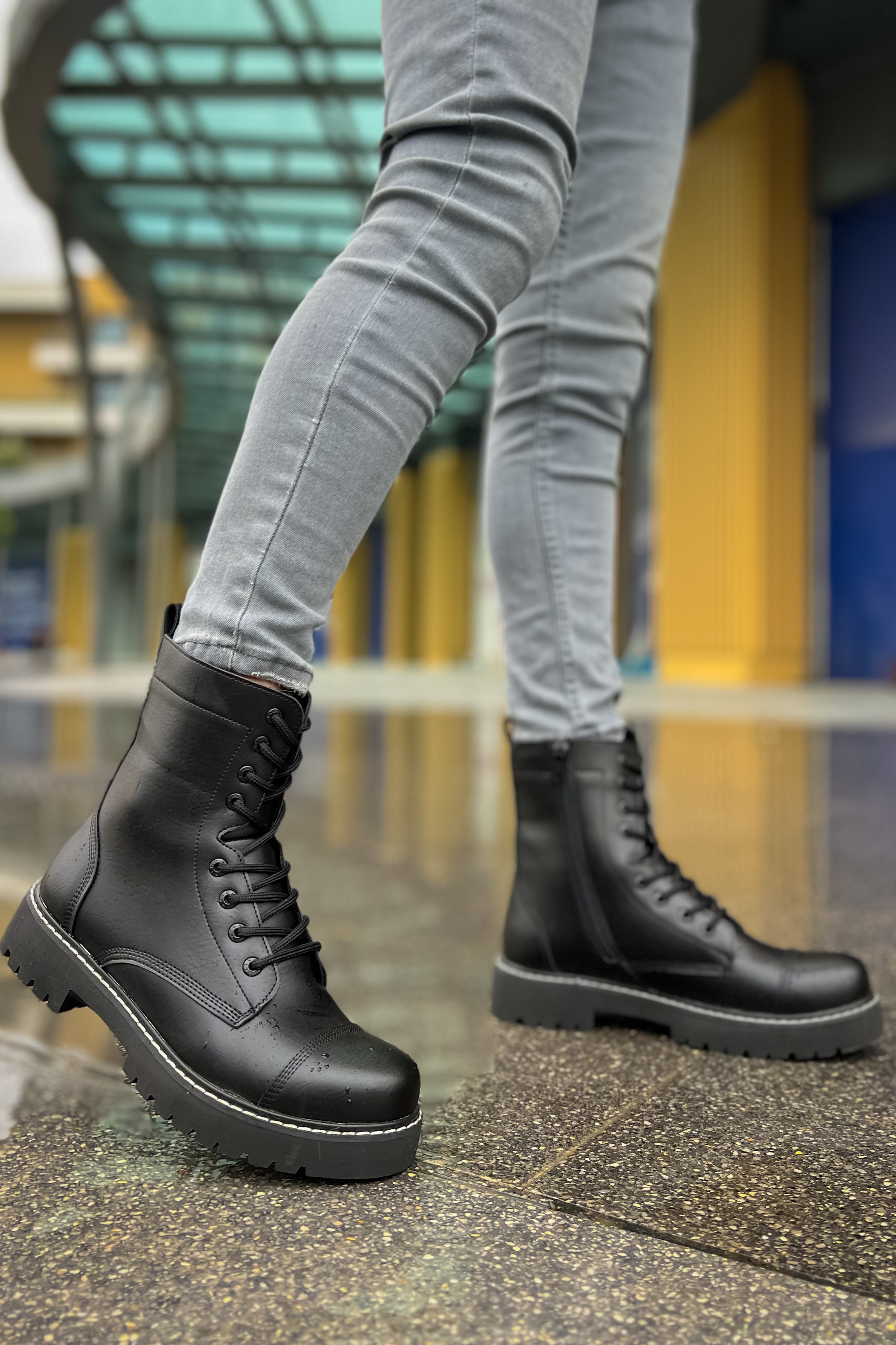 CH009 - FST Military Men's Boots Black