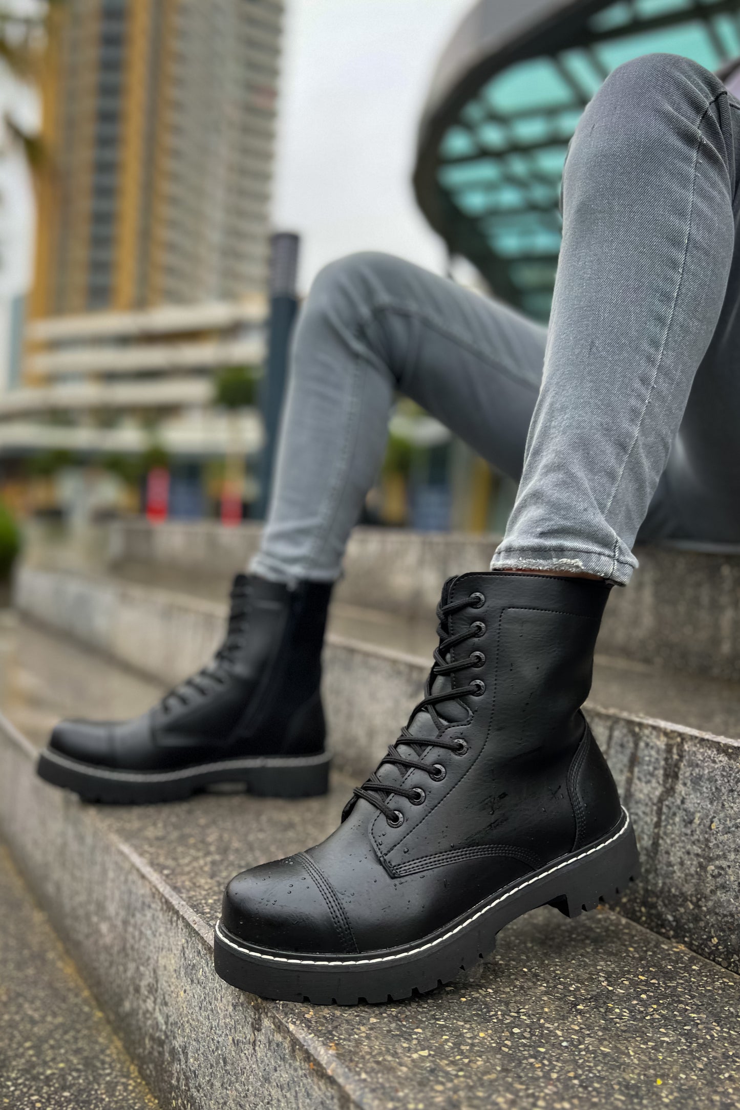 CH009 FST Military Men's Boots Black