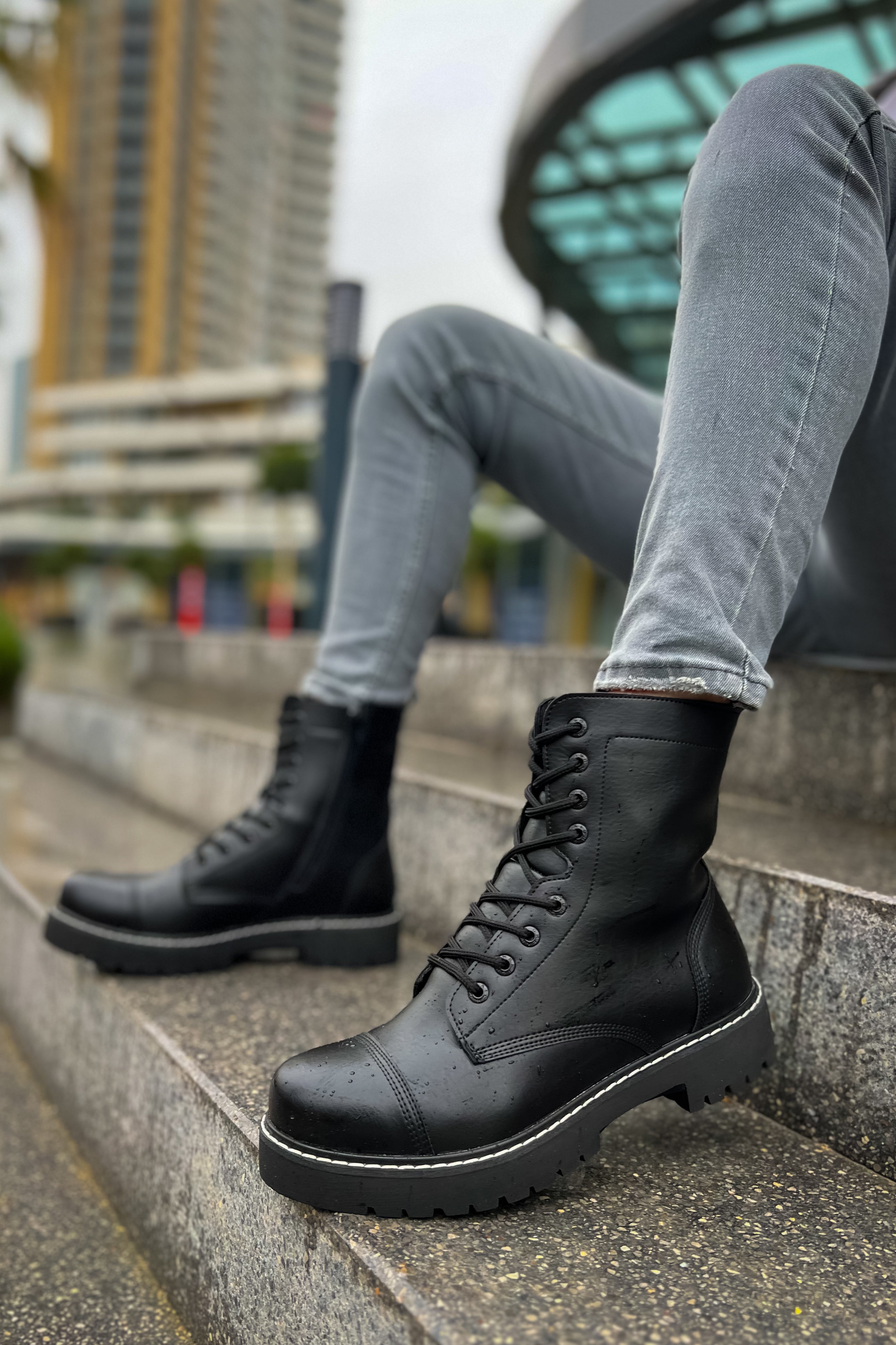 CH009 - FST Military Men's Boots Black