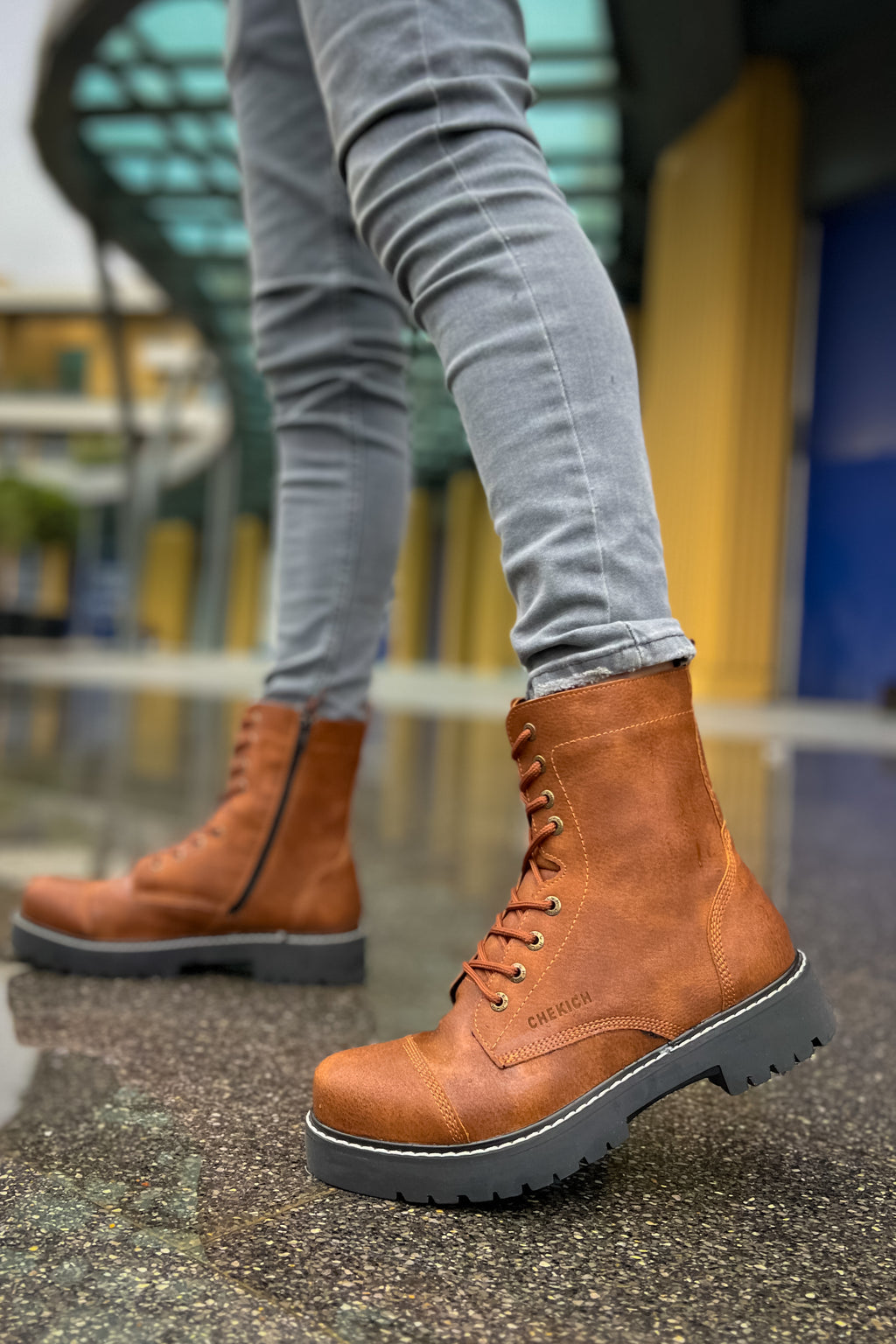 CH009 - CST Military Men's Boots Tan
