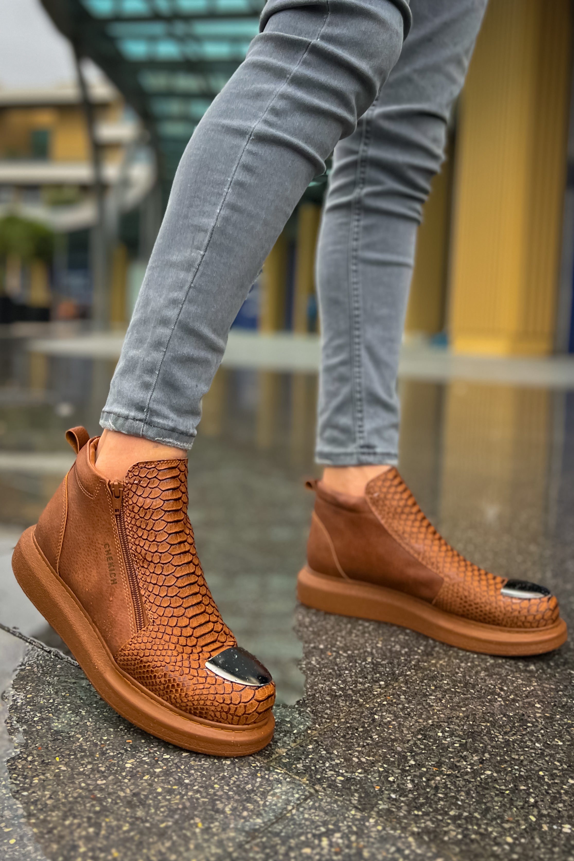 CH133 GRT Coccodrillo Men Boot Tan