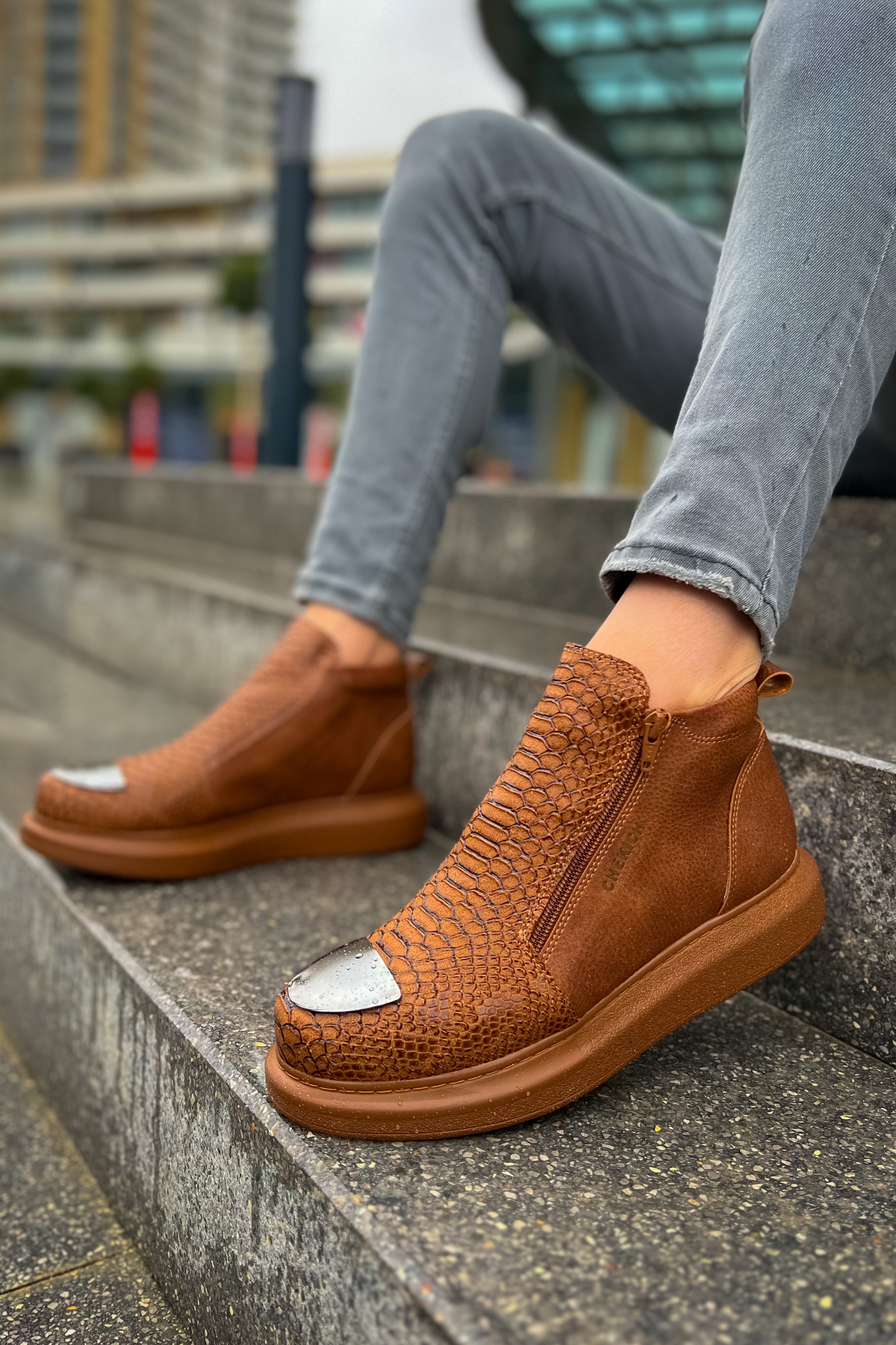 CH133 GRT Coccodrillo Men Boot Tan