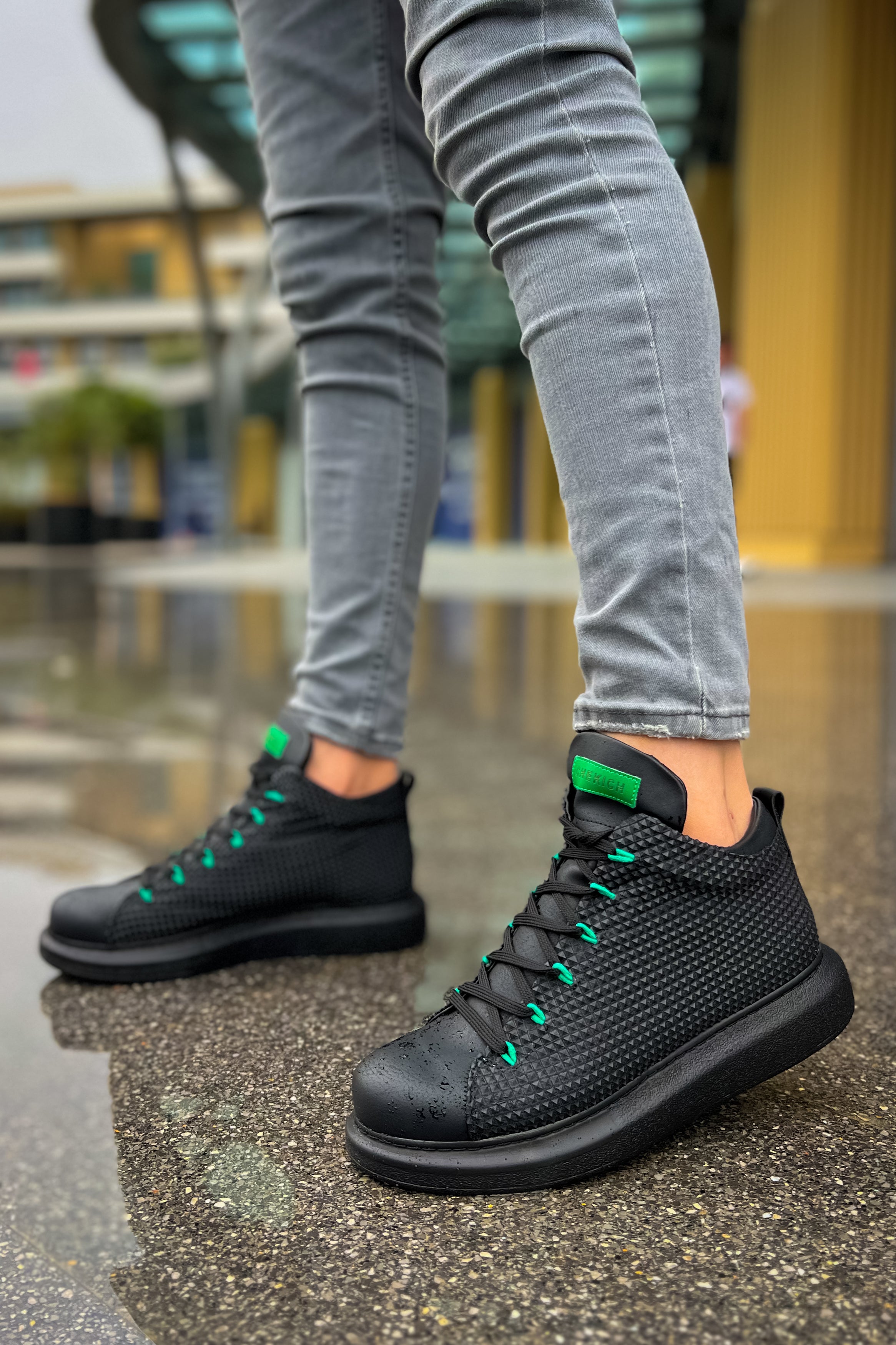 CH111 GST Milano Herrenstiefel Schwarz/Grün