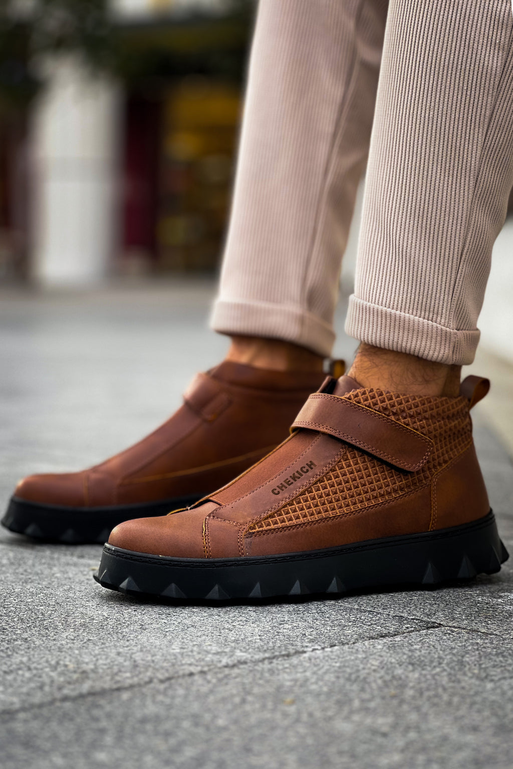 CH103 CST Pyramid Long Herrenstiefel Tan